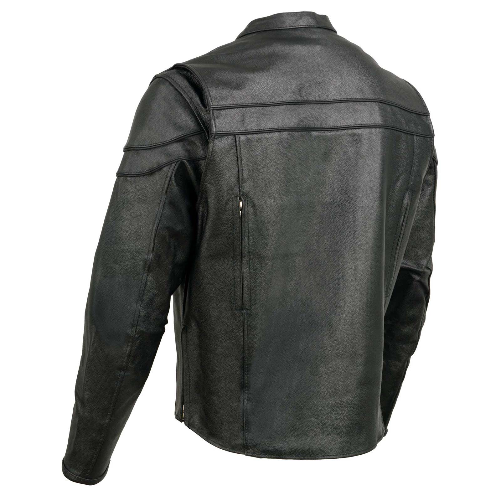 Event Leather EL1408 Men's Black Sporty Scooter Crossover Motorcycle Leather Jacket - Motorcycle Riding Jackets 10 Event Leather EL1408 Men's Black Sporty Scooter Crossover Motorcycle Leather Jacket - Motorcycle Riding Jackets