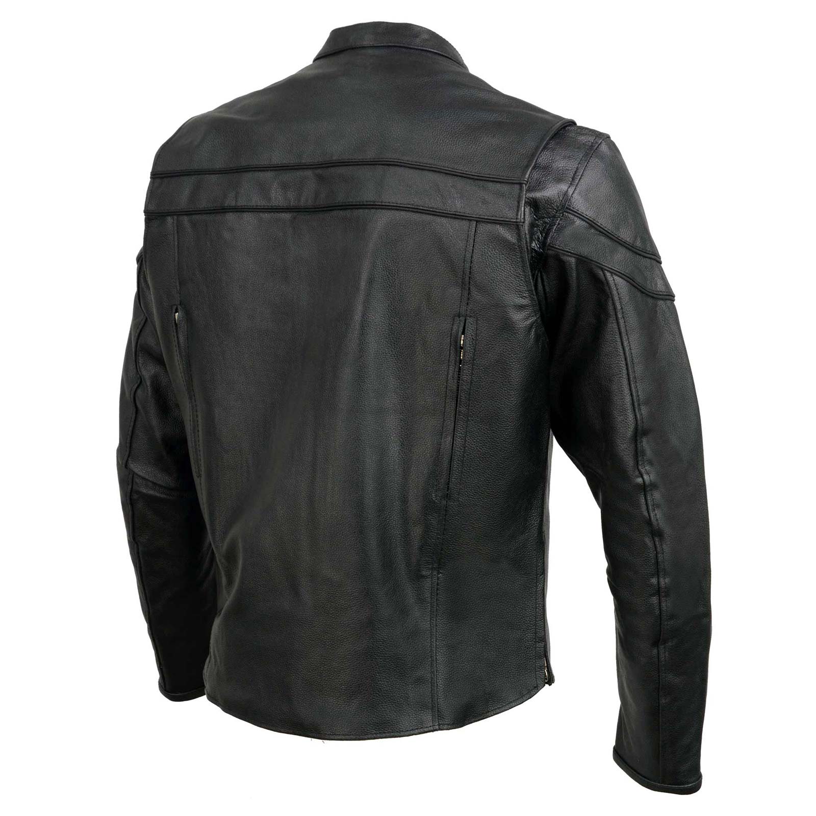 Event Leather EL1408 Men's Black Sporty Scooter Crossover Motorcycle Leather Jacket - Motorcycle Riding Jackets 13 Event Leather EL1408 Men's Black Sporty Scooter Crossover Motorcycle Leather Jacket - Motorcycle Riding Jackets