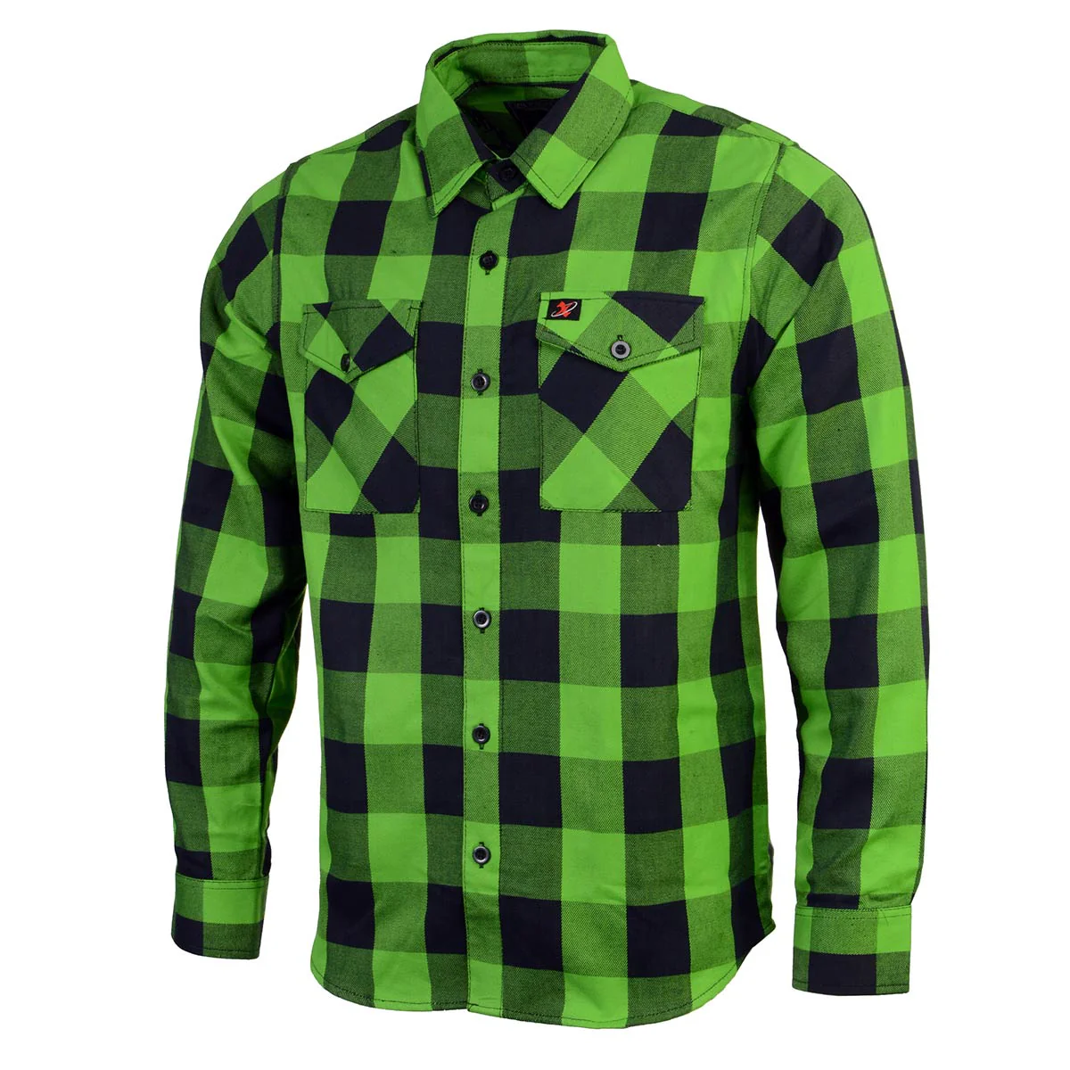 Milwaukee Leather Men’s Plaid Flannel Long Sleeve Shirt with Chest Pockets 12 Milwaukee Leather Men’s Plaid Flannel Long Sleeve Shirt with Chest Pockets