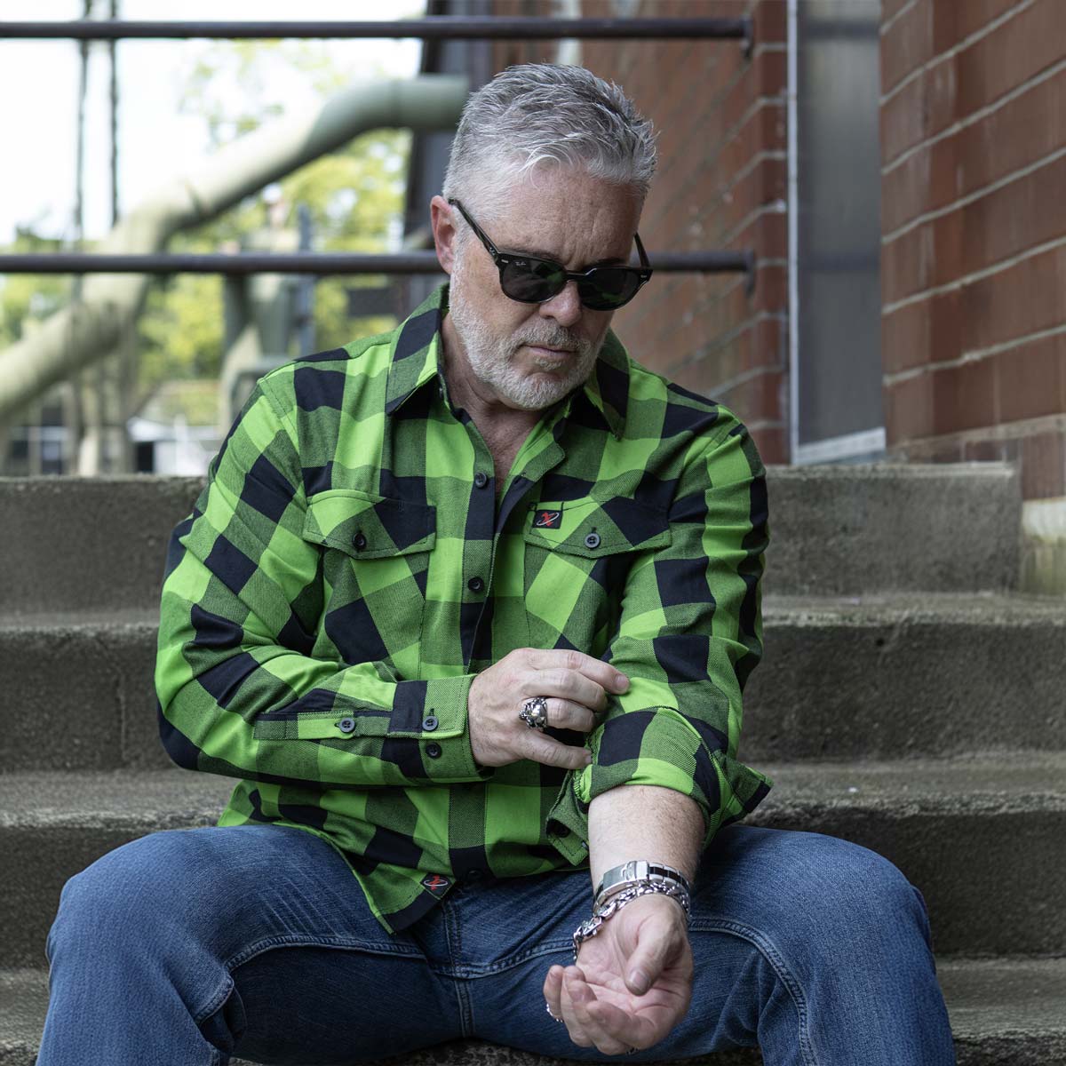 Milwaukee Leather Men’s Plaid Flannel Long Sleeve Shirt with Chest Pockets 6 Milwaukee Leather Men’s Plaid Flannel Long Sleeve Shirt with Chest Pockets