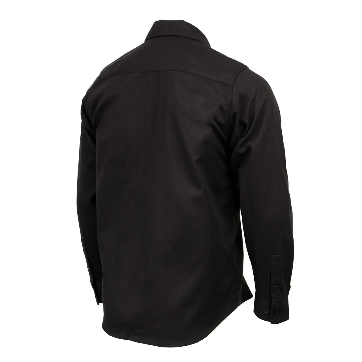 Milwaukee Leather MNG11655 Men's Solid Black Long Sleeve Cotton Flannel Shirt 6 Milwaukee Leather MNG11655 Men's Solid Black Long Sleeve Cotton Flannel Shirt