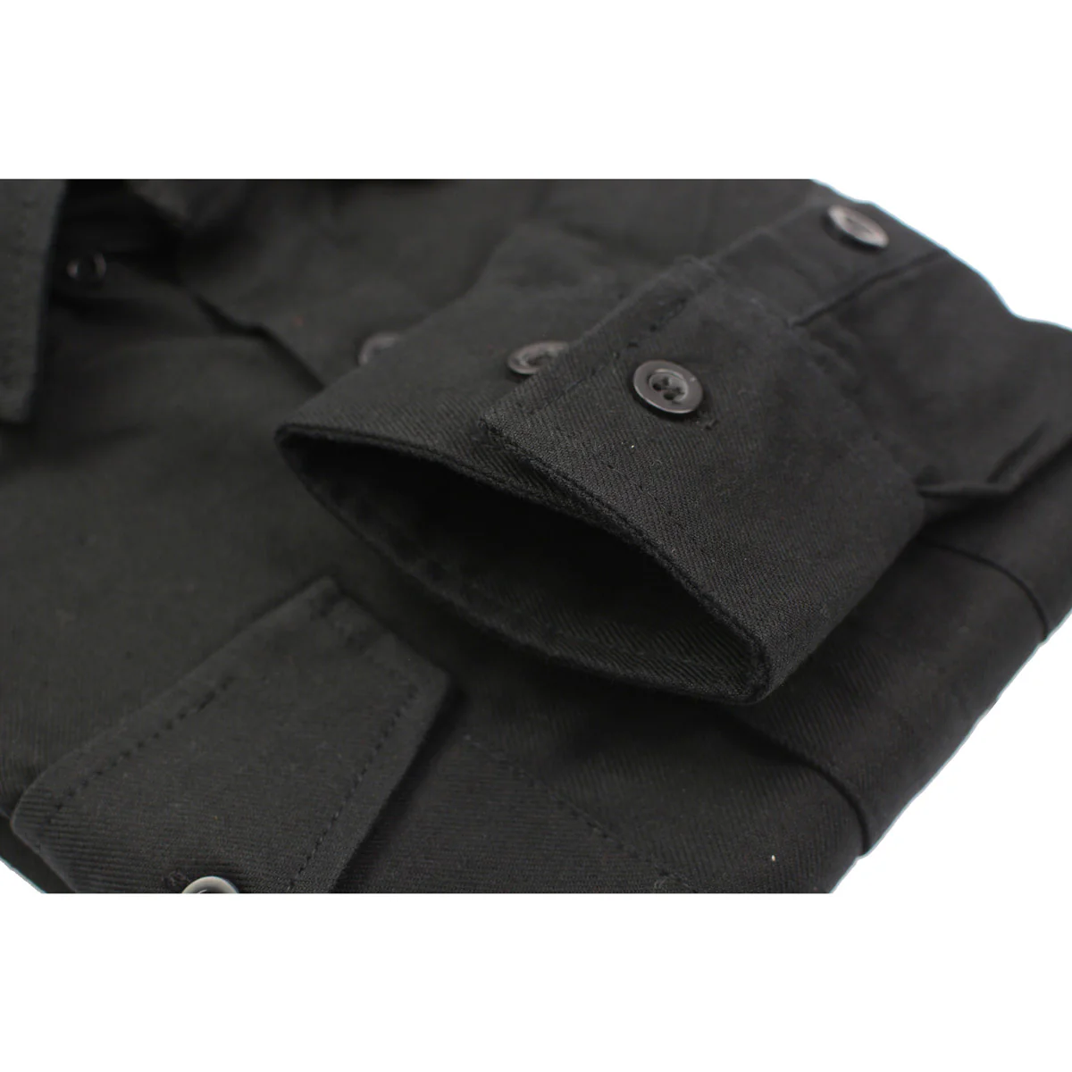 Milwaukee Leather MNG11655 Men's Solid Black Long Sleeve Cotton Flannel Shirt 9 Milwaukee Leather MNG11655 Men's Solid Black Long Sleeve Cotton Flannel Shirt