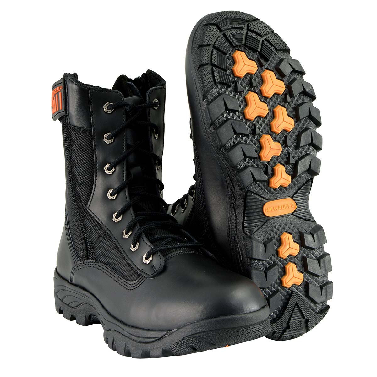 Milwaukee Leather MBM9110 Men's 9-Inch Black Leather Lace-Up Swat Style-Tactical Motorcycle Riding Boots 11 Milwaukee Leather MBM9110 Men's 9-Inch Black Leather Lace-Up Swat Style-Tactical Motorcycle Riding Boots