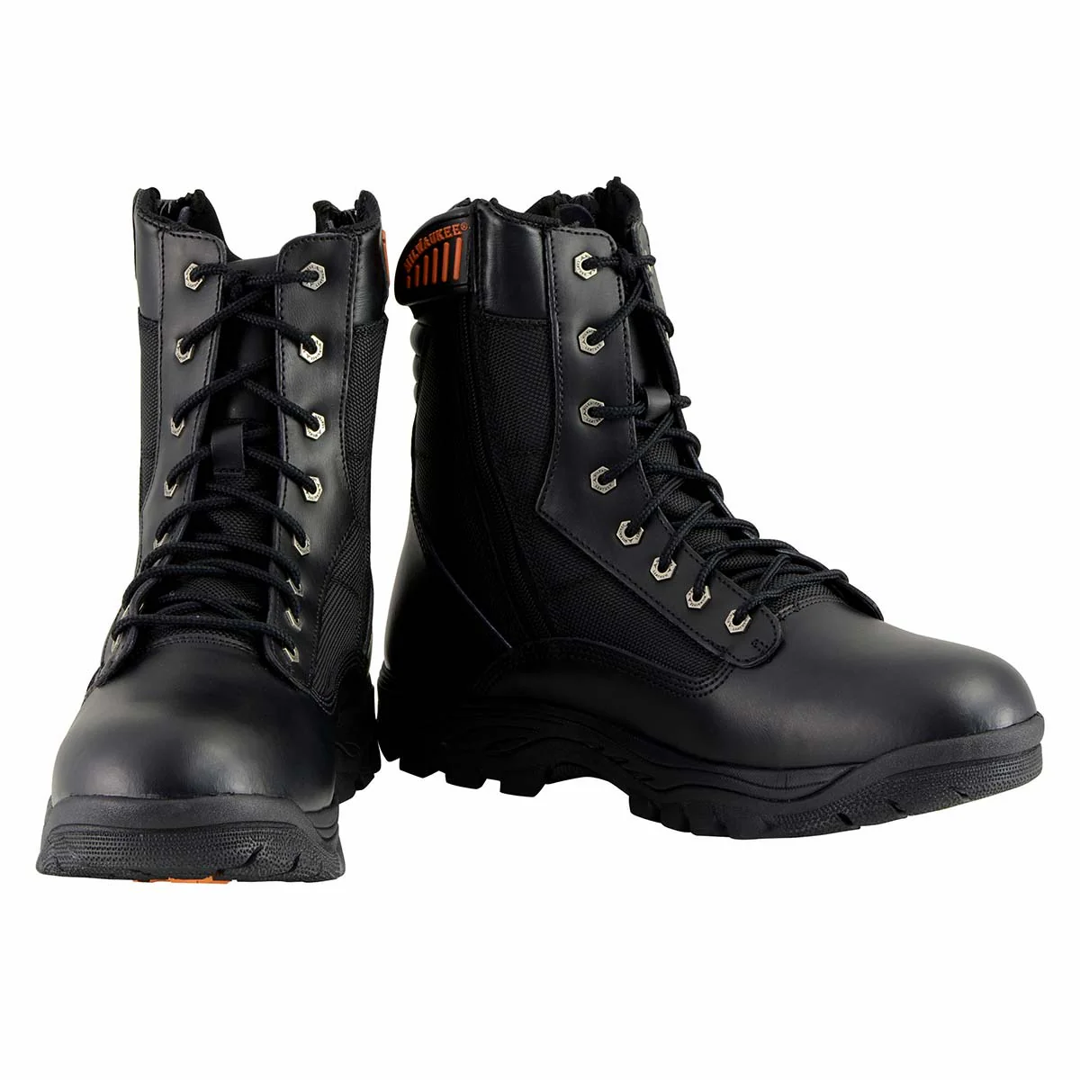 Milwaukee Leather MBM9110 Men's 9-Inch Black Leather Lace-Up Swat Style-Tactical Motorcycle Riding Boots 2 Milwaukee Leather MBM9110 Men's 9-Inch Black Leather Lace-Up Swat Style-Tactical Motorcycle Riding Boots