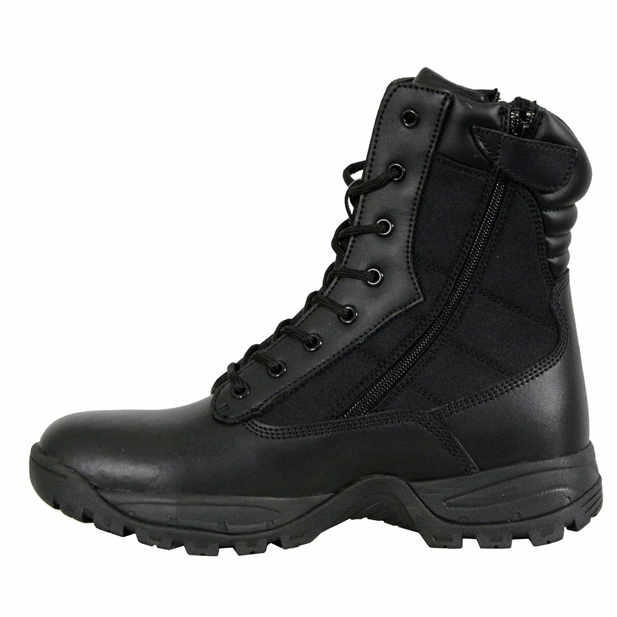 Milwaukee Leather MBM9110 Men's 9-Inch Black Leather Lace-Up Swat Style-Tactical Motorcycle Riding Boots 4 Milwaukee Leather MBM9110 Men's 9-Inch Black Leather Lace-Up Swat Style-Tactical Motorcycle Riding Boots