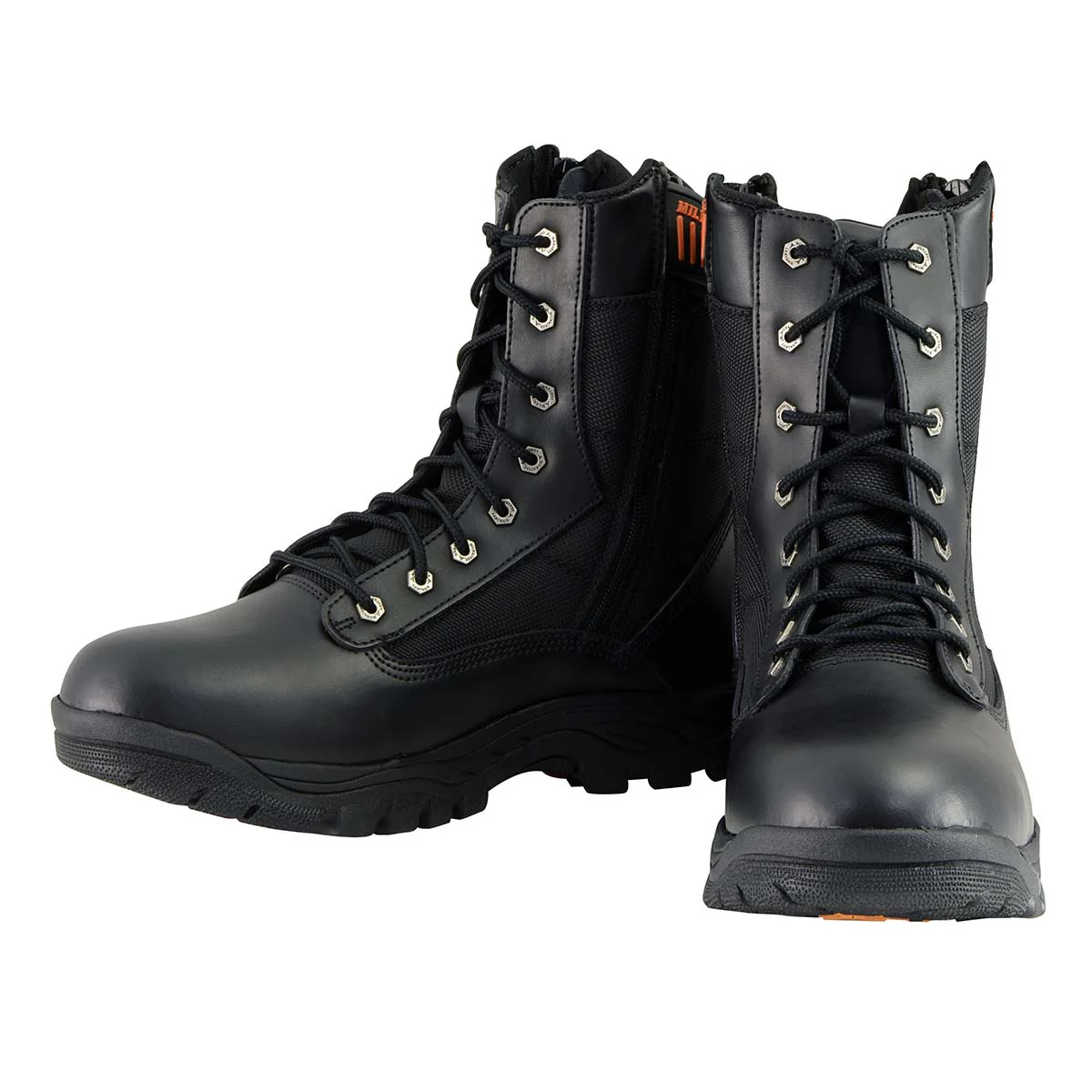 Milwaukee Leather MBM9110 Men's 9-Inch Black Leather Lace-Up Swat Style-Tactical Motorcycle Riding Boots 6 Milwaukee Leather MBM9110 Men's 9-Inch Black Leather Lace-Up Swat Style-Tactical Motorcycle Riding Boots