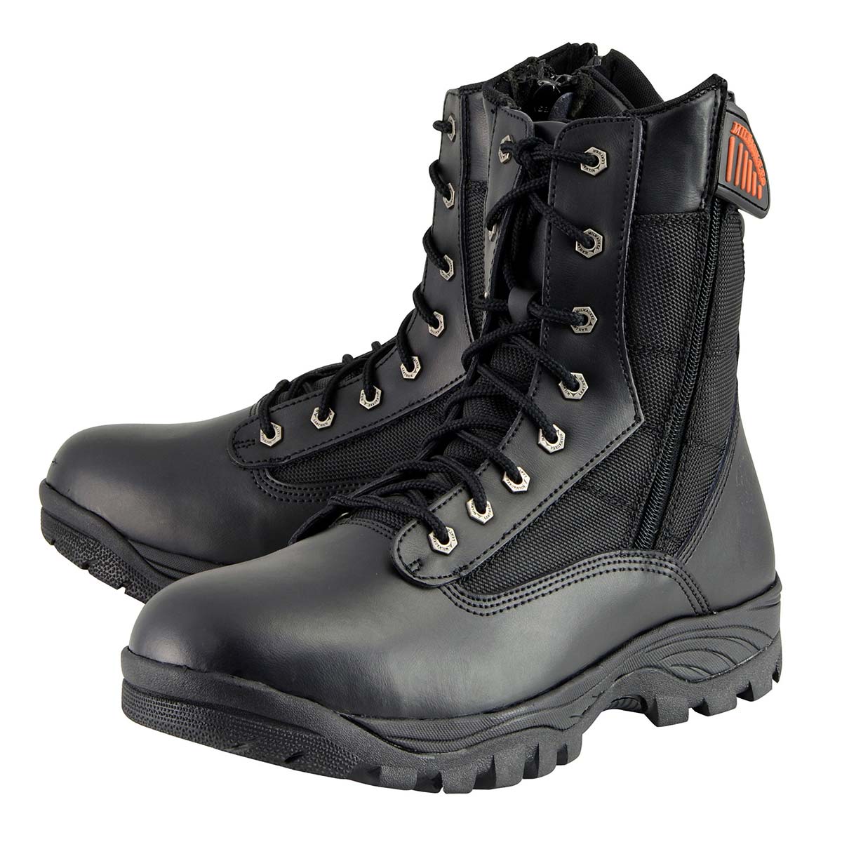 Milwaukee Leather MBM9110 Men's 9-Inch Black Leather Lace-Up Swat Style-Tactical Motorcycle Riding Boots 7 Milwaukee Leather MBM9110 Men's 9-Inch Black Leather Lace-Up Swat Style-Tactical Motorcycle Riding Boots