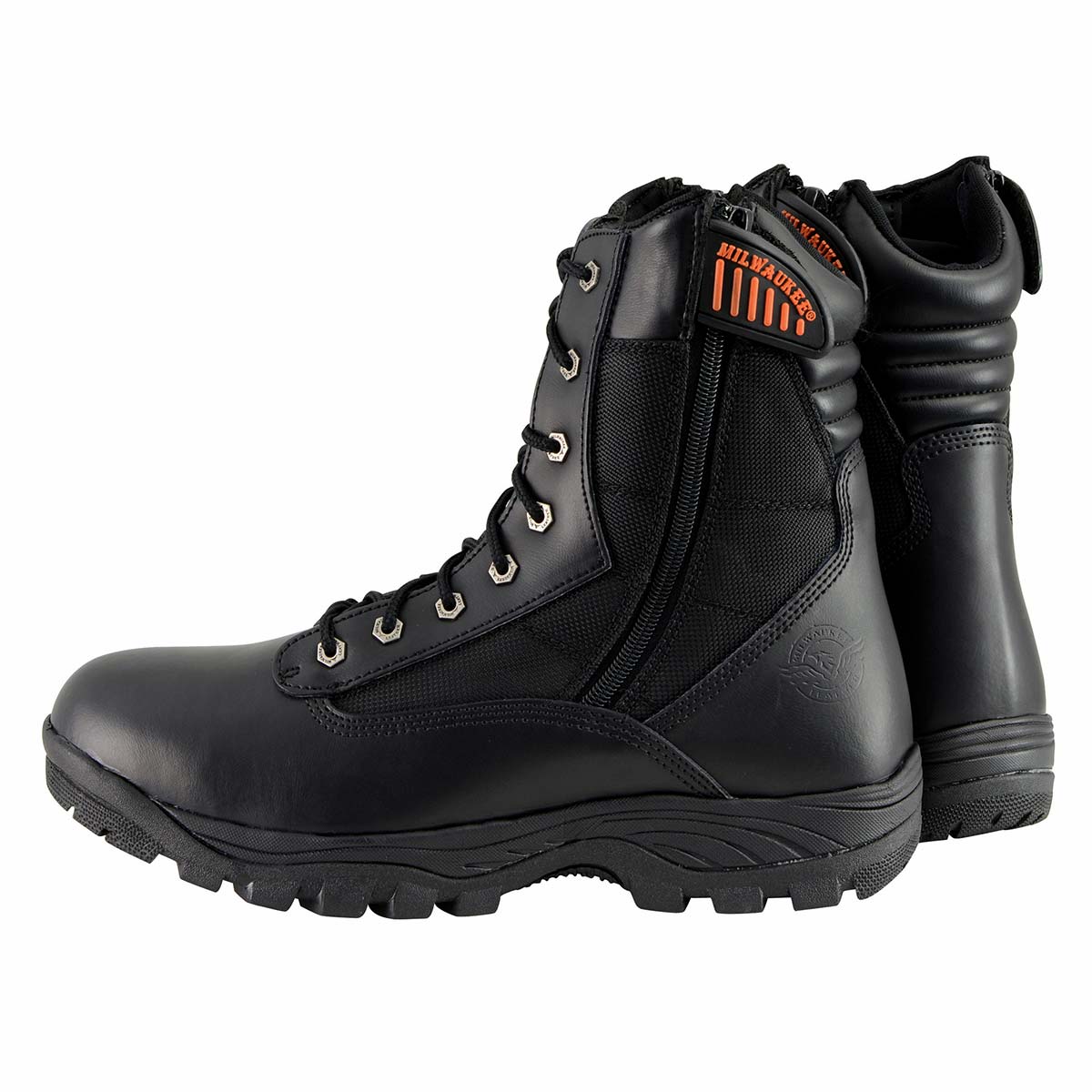 Milwaukee Leather MBM9110 Men's 9-Inch Black Leather Lace-Up Swat Style-Tactical Motorcycle Riding Boots 8 Milwaukee Leather MBM9110 Men's 9-Inch Black Leather Lace-Up Swat Style-Tactical Motorcycle Riding Boots