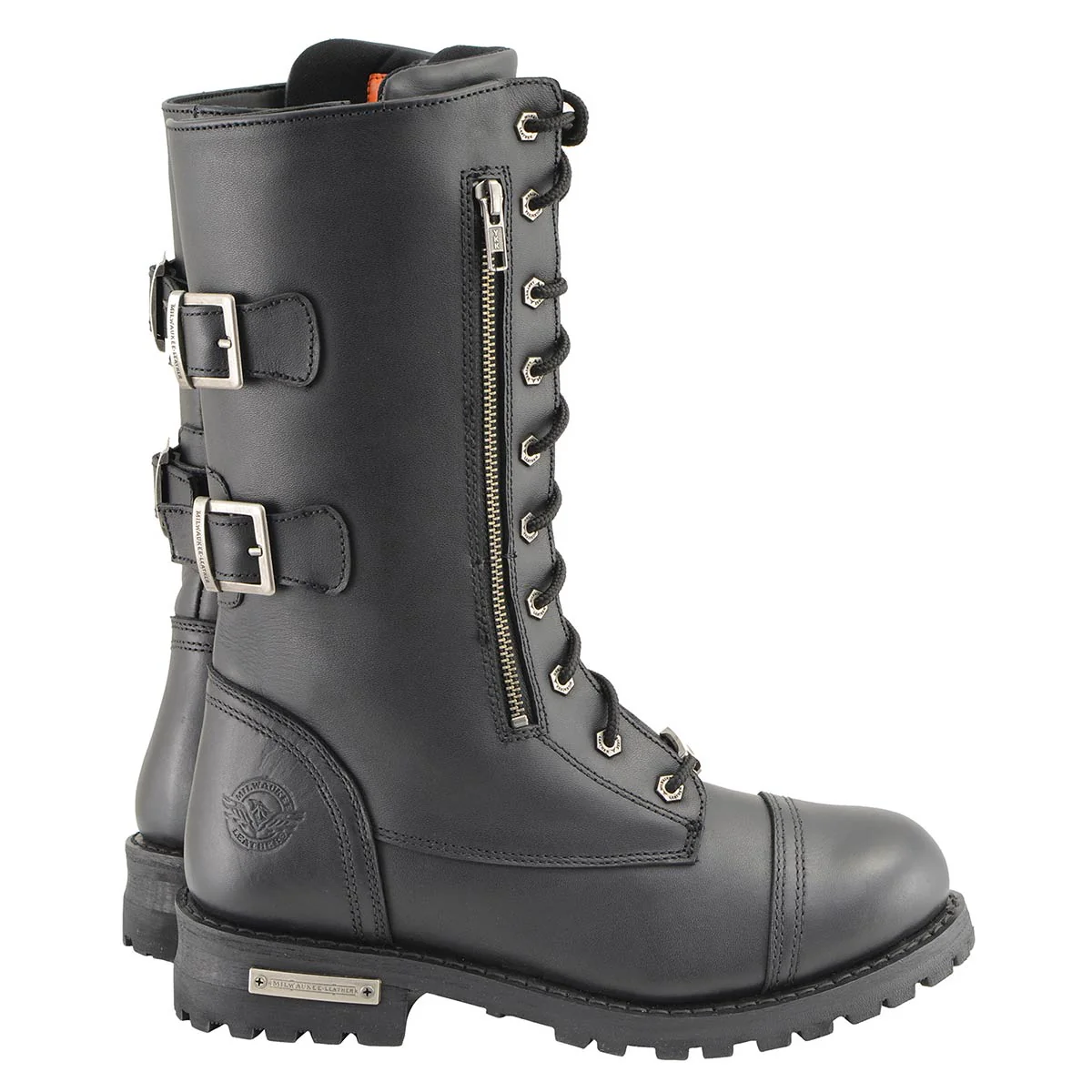 Milwaukee Leather Men’s 13-Inch-Tall Tactical Black Lace-Up Leather Boots Zipper w/ Storage Pocket MBM9069 10 Milwaukee Leather Men’s 13-Inch-Tall Tactical Black Lace-Up Leather Boots Zipper w/ Storage Pocket MBM9069