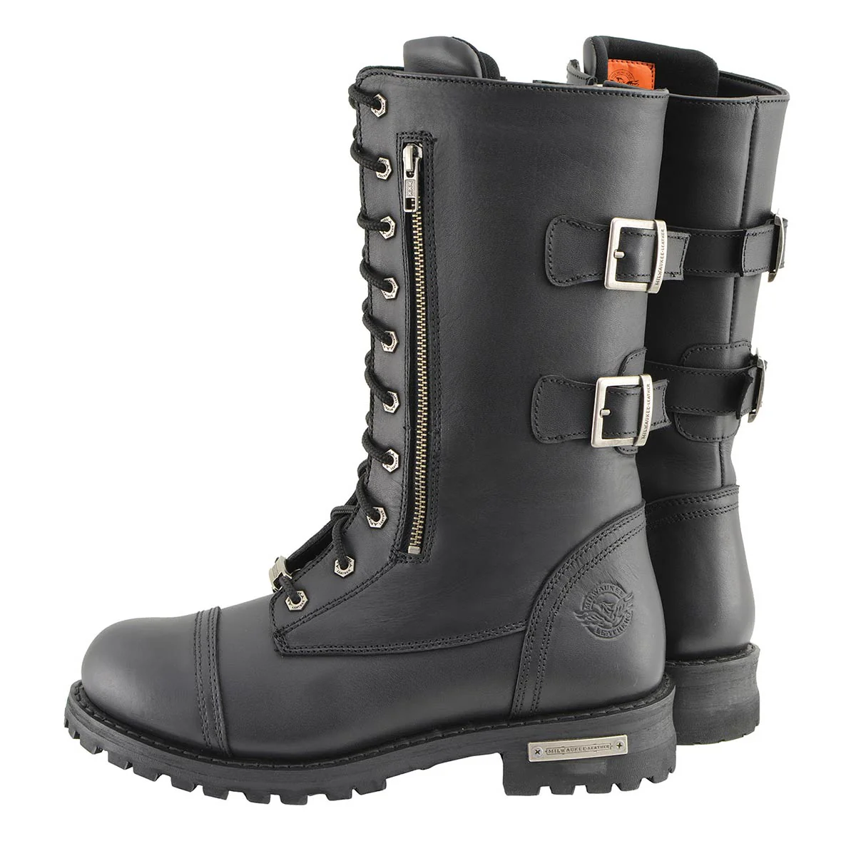 Milwaukee Leather Men’s 13-Inch-Tall Tactical Black Lace-Up Leather Boots Zipper w/ Storage Pocket MBM9069 7 Milwaukee Leather Men’s 13-Inch-Tall Tactical Black Lace-Up Leather Boots Zipper w/ Storage Pocket MBM9069