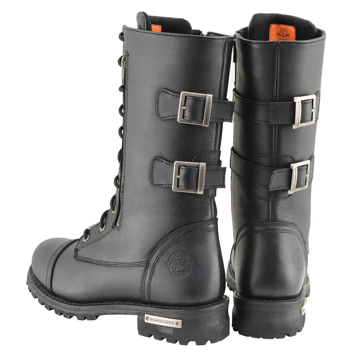 Milwaukee Leather Men’s 13-Inch-Tall Tactical Black Lace-Up Leather Boots Zipper w/ Storage Pocket MBM9069 8 Milwaukee Leather Men’s 13-Inch-Tall Tactical Black Lace-Up Leather Boots Zipper w/ Storage Pocket MBM9069