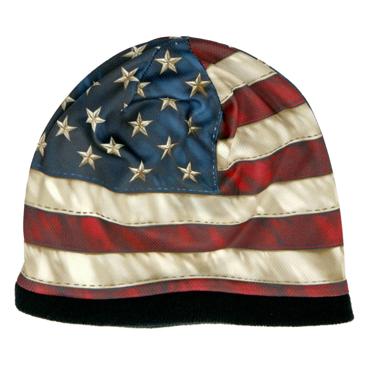 Hot Leathers KHC1009 American Flag Beanie 1 Hot Leathers KHC1009 American Flag Beanie