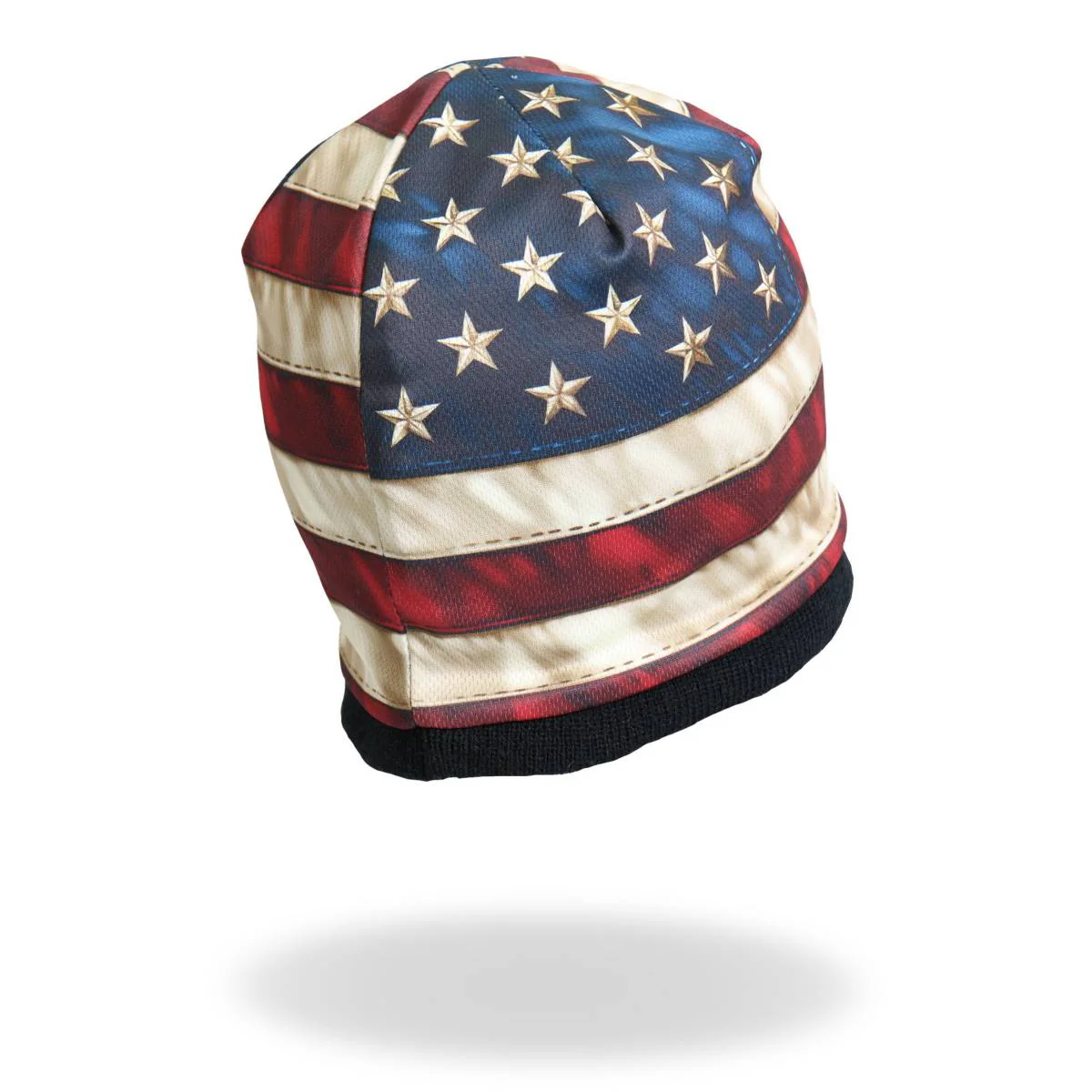 Hot Leathers KHC1009 American Flag Beanie 4 Hot Leathers KHC1009 American Flag Beanie