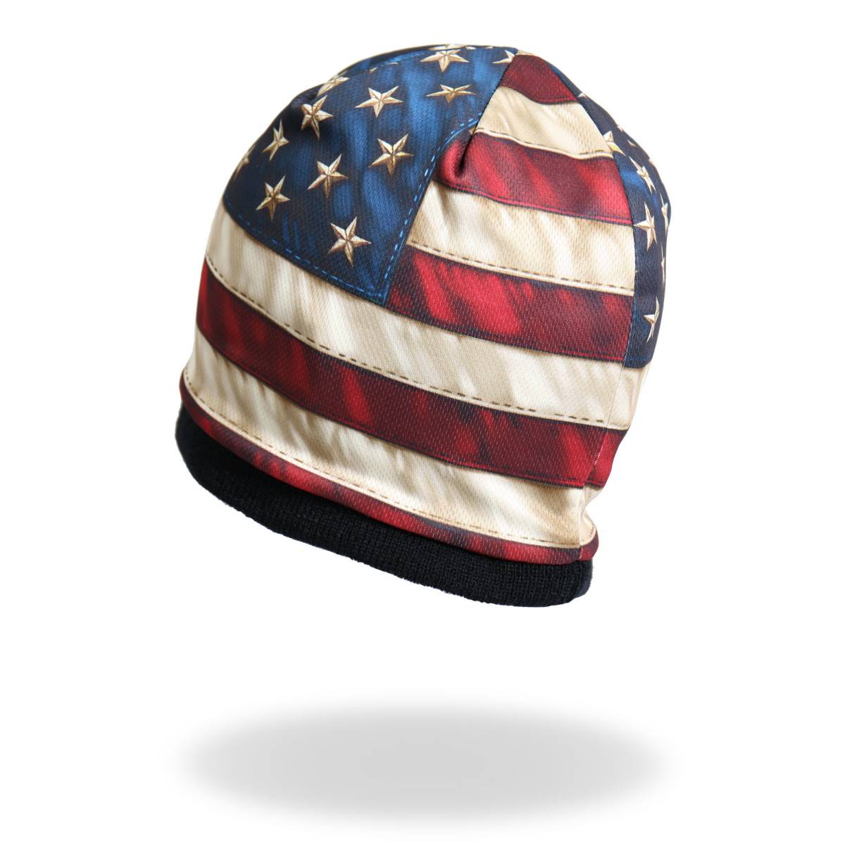 Hot Leathers KHC1009 American Flag Beanie 6 Hot Leathers KHC1009 American Flag Beanie