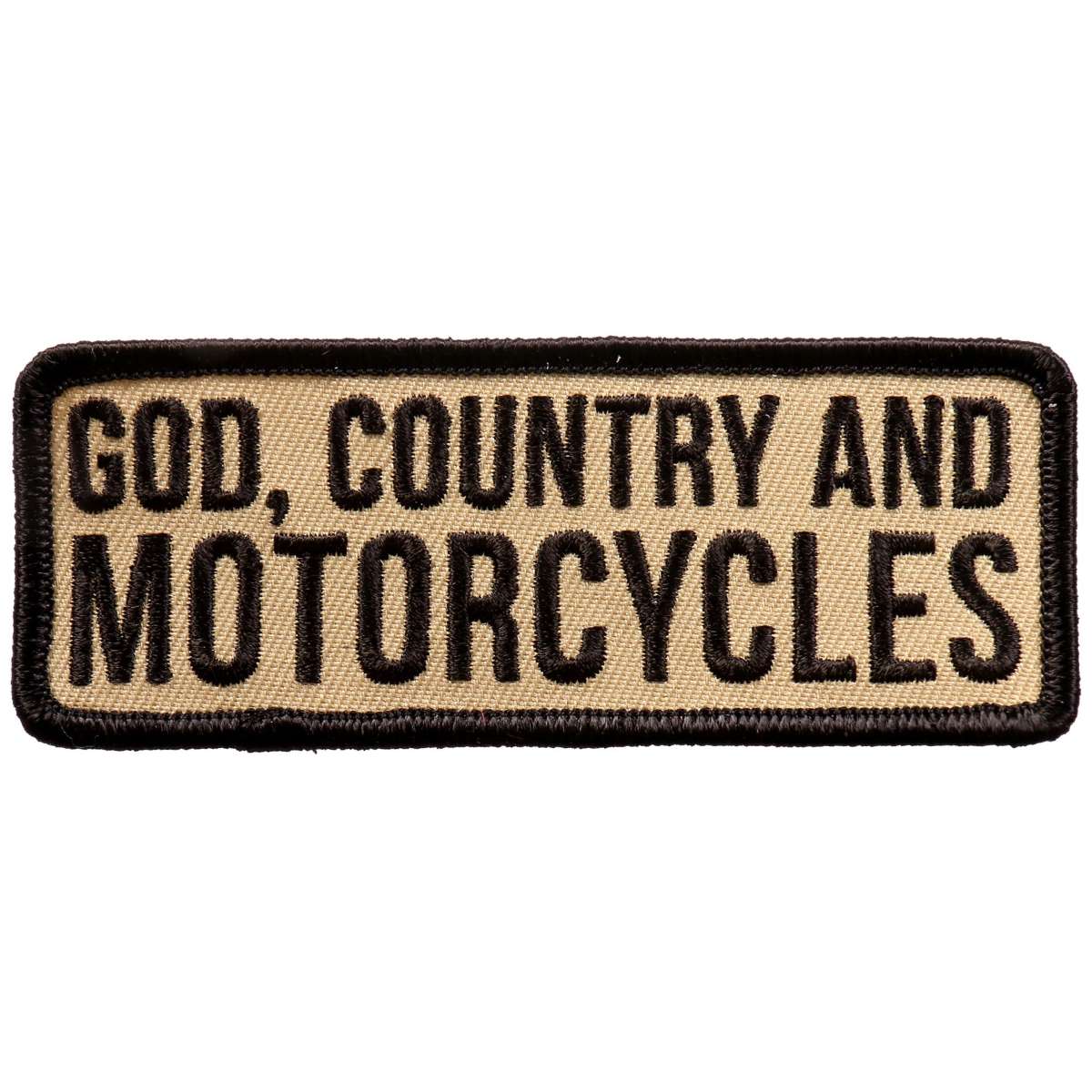 Hot Leathers God Country and Motorcycle 4"x2" Patch PPL9705 1 Hot Leathers God Country and Motorcycle 4"x2" Patch PPL9705