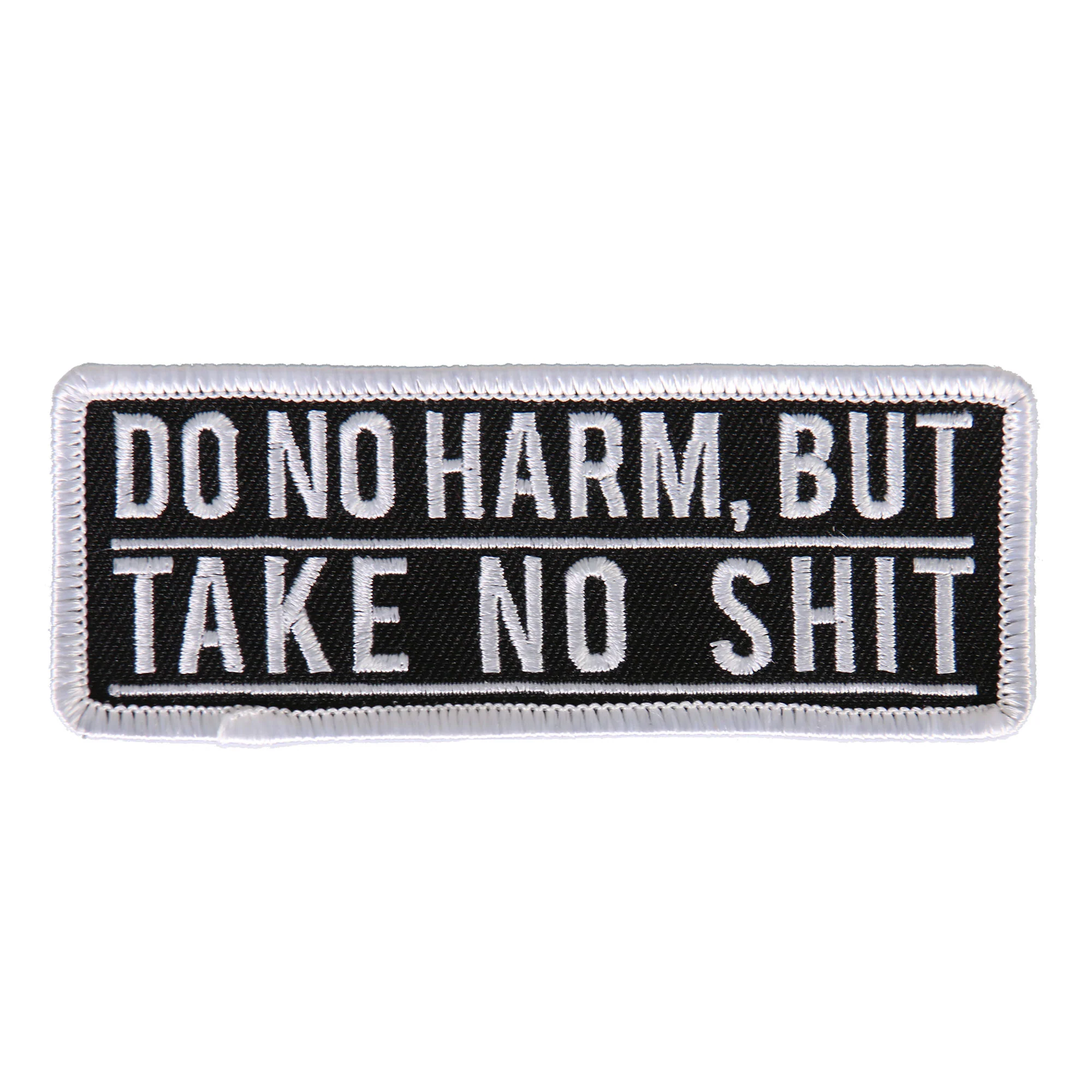 Hot Leathers PPL9569 Do No Harm But Take No 4"x2" Patch 1 Hot Leathers PPL9569 Do No Harm But Take No 4"x2" Patch