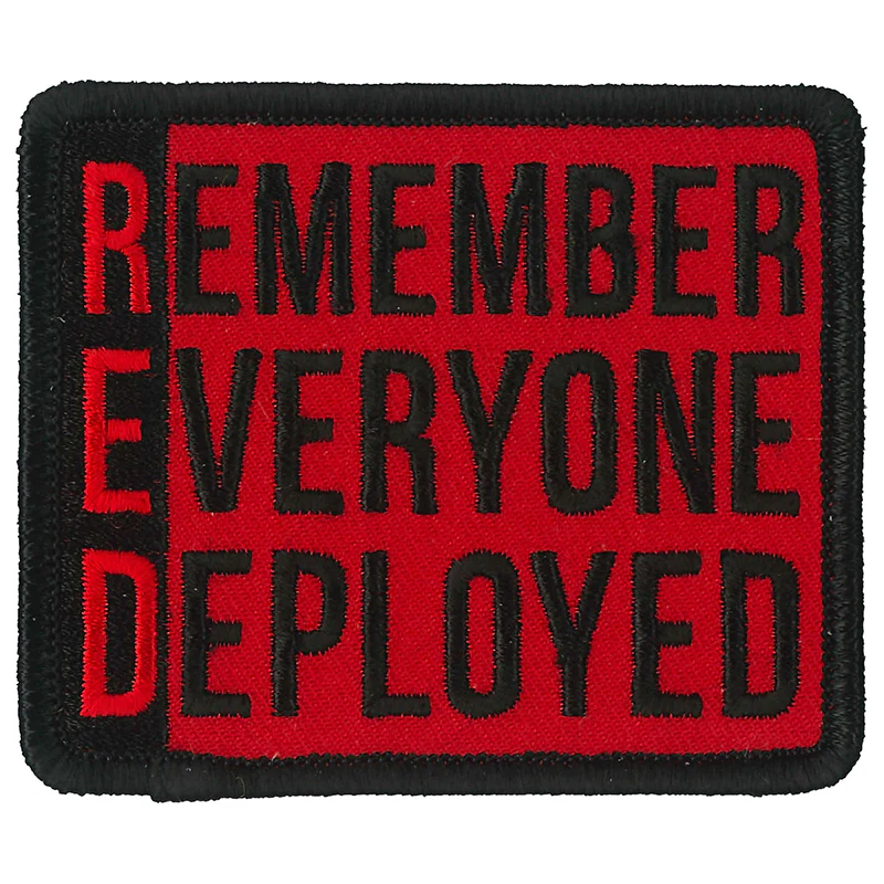 Hot Leathers PPL9863 Remember Deployed 3"x 3" Patch 1 Hot Leathers PPL9863 Remember Deployed 3"x 3" Patch