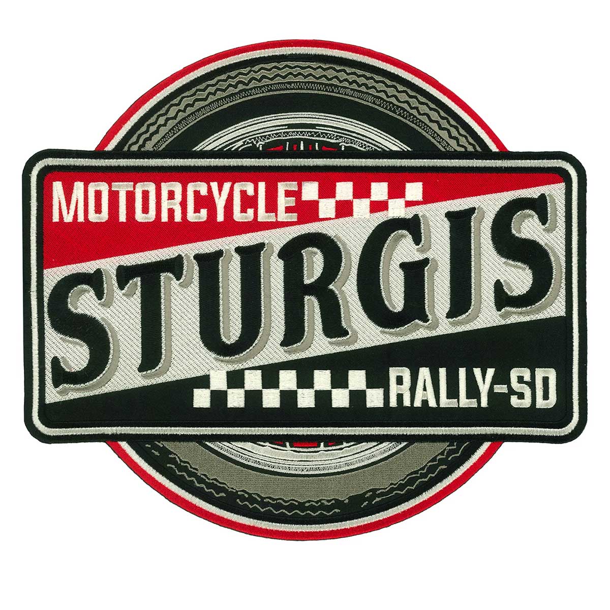 Hot Leathers Sturgis Retro Logo 11" Patch PPQ2719 1 Hot Leathers Sturgis Retro Logo 11" Patch PPQ2719