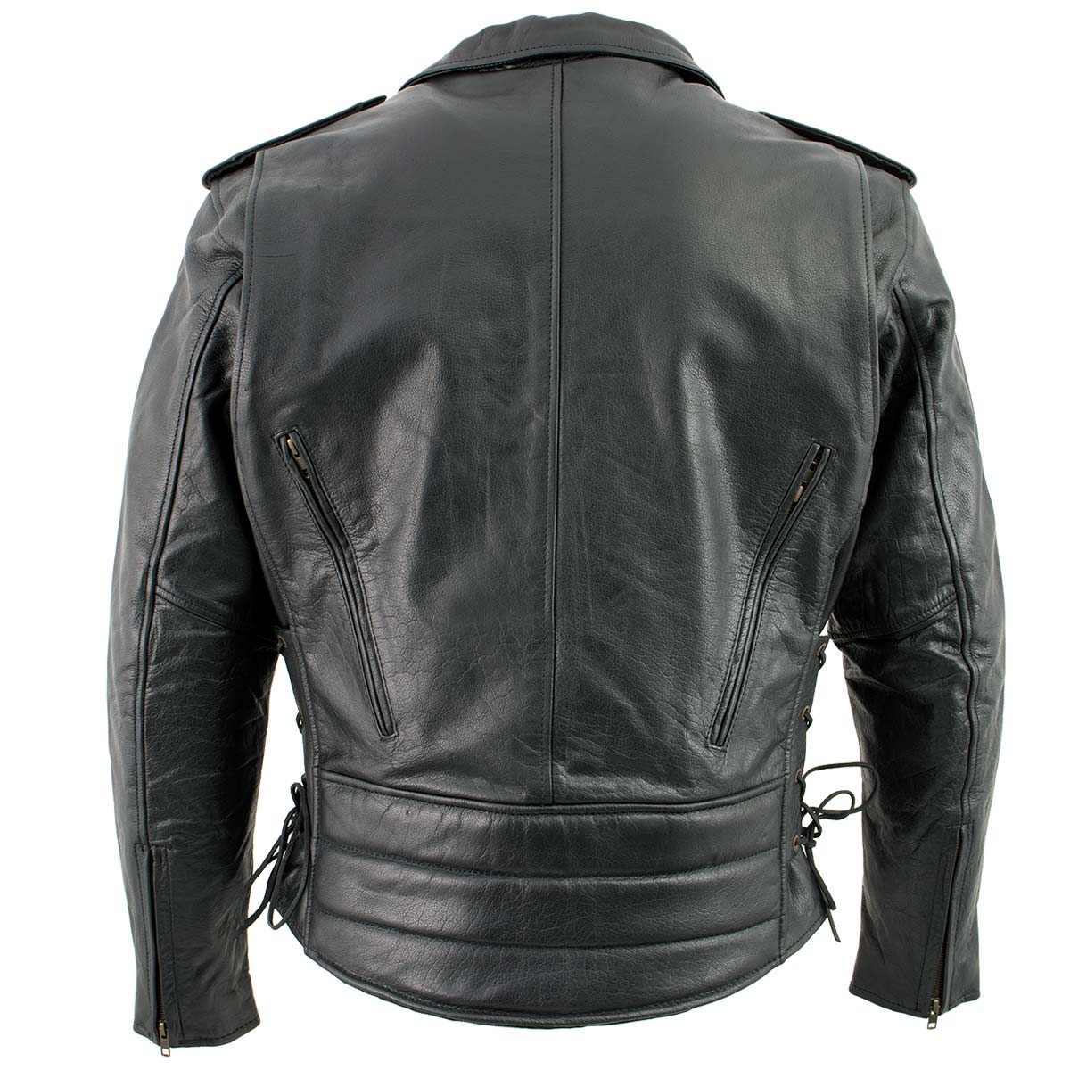 Milwaukee Leather LKM17004 Men's Classic Premium Black Vented Motorcycle Leather Biker Riders Jacket 9 Milwaukee Leather LKM17004 Men's Classic Premium Black Vented Motorcycle Leather Biker Riders Jacket