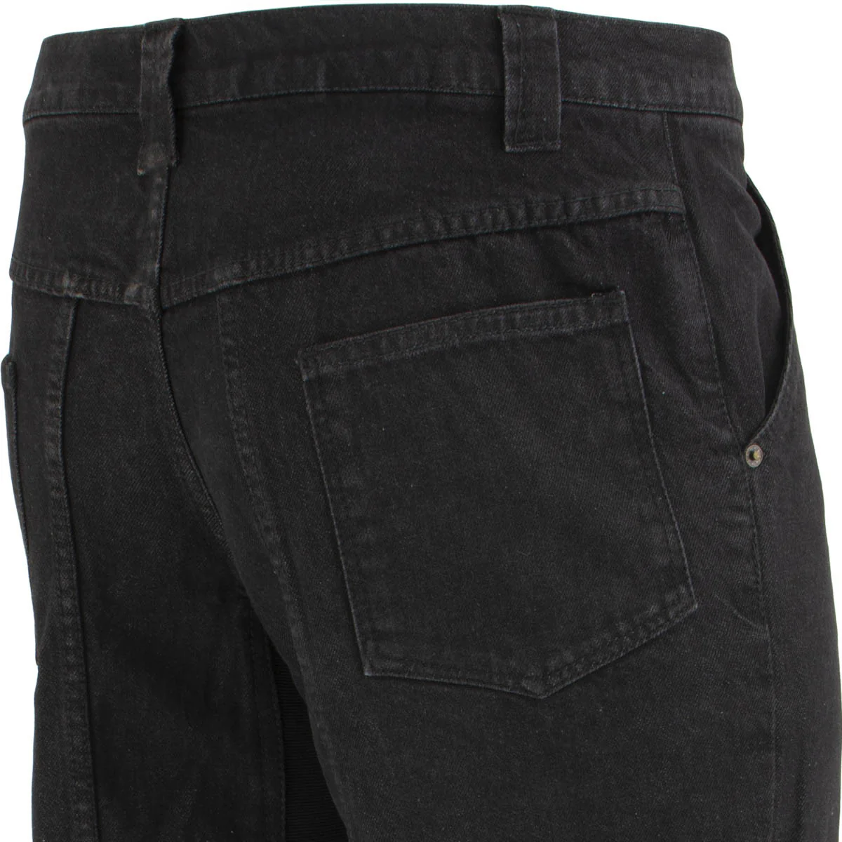 Milwaukee Leather MDM5014 Men's Classic Fit Black Denim Motorcycle Rider Racing Pants w/ CE Armor on Knees 5 Milwaukee Leather MDM5014 Men's Classic Fit Black Denim Motorcycle Rider Racing Pants w/ CE Armor on Knees