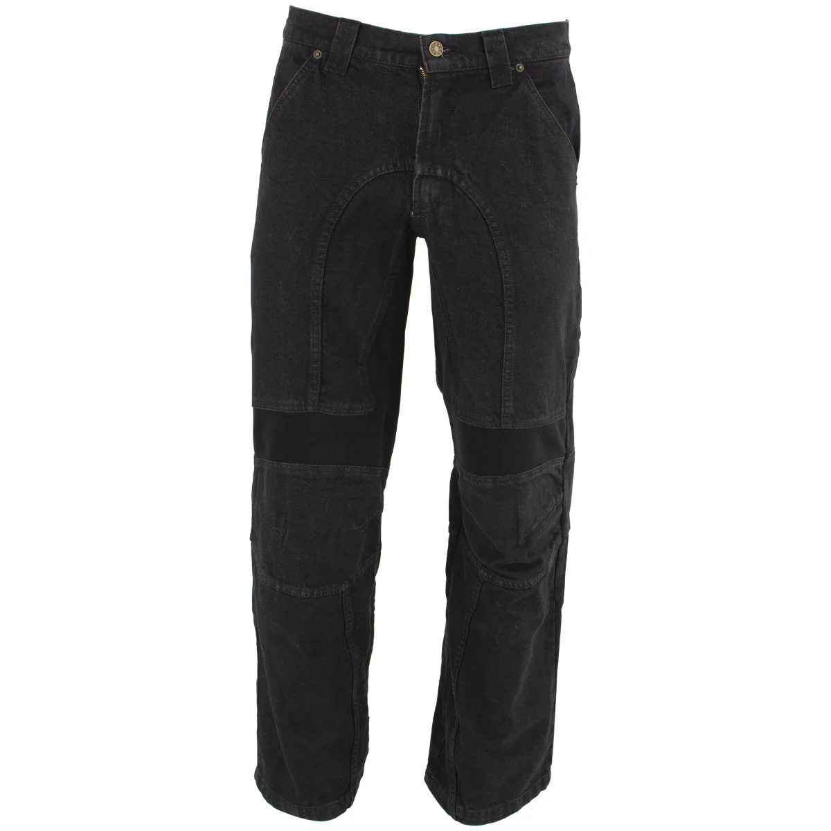 Milwaukee Leather MDM5014 Men's Classic Fit Black Denim Motorcycle Rider Racing Pants w/ CE Armor on Knees 6 Milwaukee Leather MDM5014 Men's Classic Fit Black Denim Motorcycle Rider Racing Pants w/ CE Armor on Knees