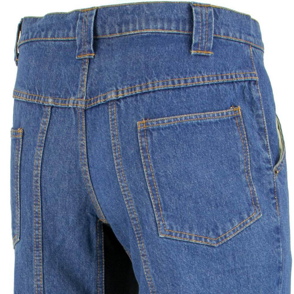 Milwaukee Leather MDM5015 Men's Classic Fit Blue Denim Motorcycle Rider Racing Pants w/ CE Armor on Knees 3 Milwaukee Leather MDM5015 Men's Classic Fit Blue Denim Motorcycle Rider Racing Pants w/ CE Armor on Knees