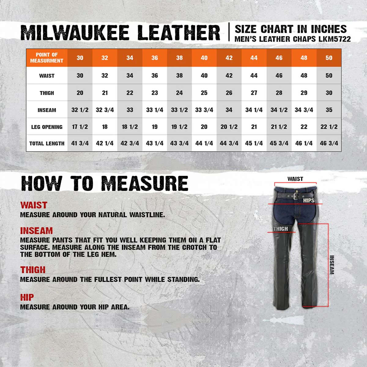 Milwaukee Leather LKM5722 Men's Black Premium Leather Dual Comfort Motorcycle Biker Rider Chaps 3 Milwaukee Leather LKM5722 Men's Black Premium Leather Dual Comfort Motorcycle Biker Rider Chaps