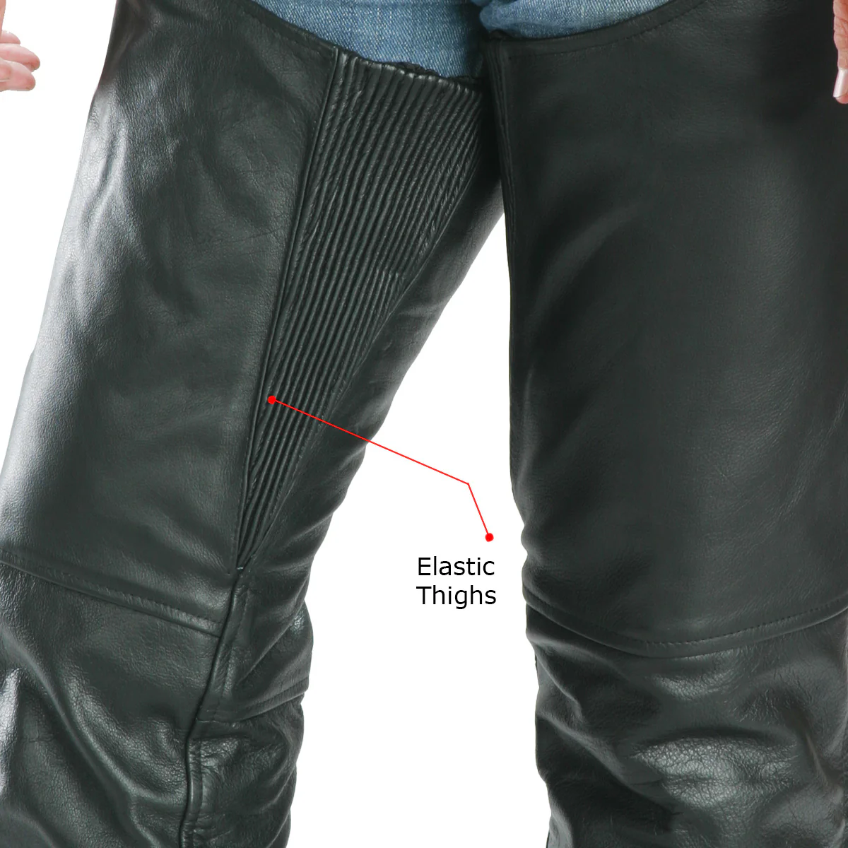 Milwaukee Leather LKM5722 Men's Black Premium Leather Dual Comfort Motorcycle Biker Rider Chaps 6 Milwaukee Leather LKM5722 Men's Black Premium Leather Dual Comfort Motorcycle Biker Rider Chaps