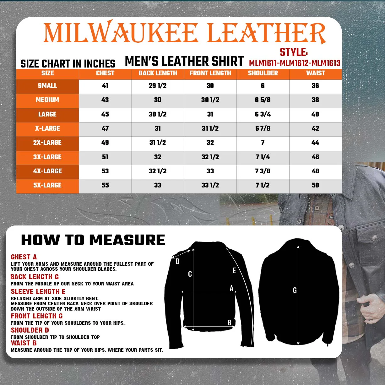 Milwaukee Leather MLM1612 Men's Distressed Grey Casual Biker Rider Leather Shirt w/ Vintage 5 Cent Buffalo Buttons 3 Milwaukee Leather MLM1612 Men's Distressed Grey Casual Biker Rider Leather Shirt w/ Vintage 5 Cent Buffalo Buttons