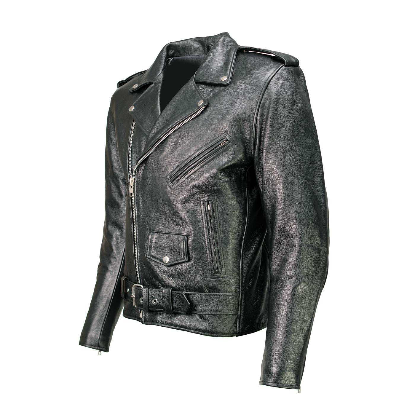 Milwaukee Leather LKM1703 Men's Classic Black Premium Leather Motorcycle Biker Rider Jacket 11 Milwaukee Leather LKM1703 Men's Classic Black Premium Leather Motorcycle Biker Rider Jacket