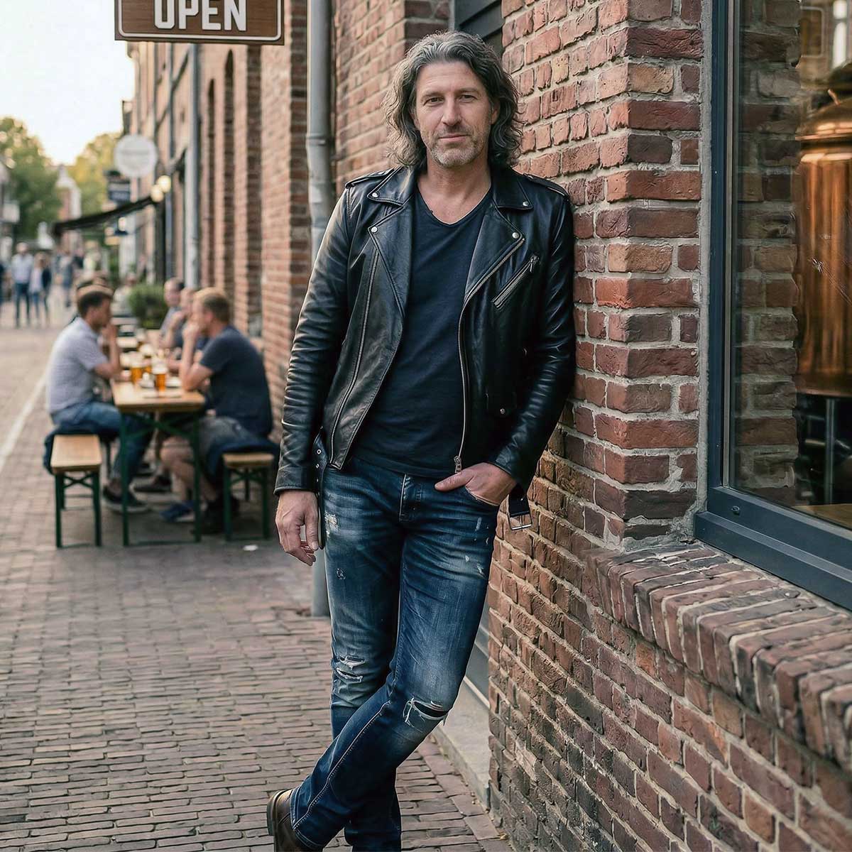 Milwaukee Leather LKM1703 Men's Classic Black Premium Leather Motorcycle Biker Rider Jacket 2 Milwaukee Leather LKM1703 Men's Classic Black Premium Leather Motorcycle Biker Rider Jacket