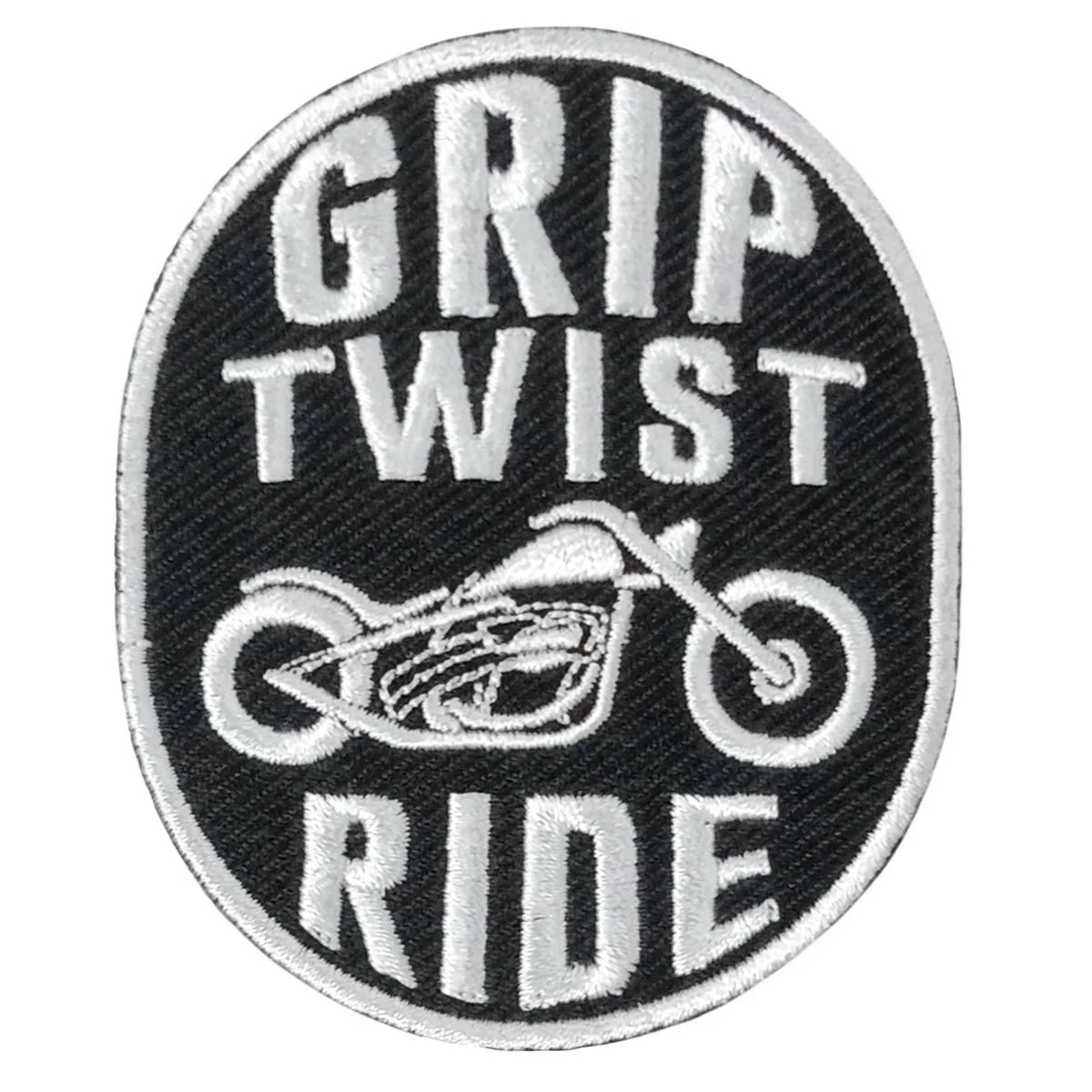 Hot Leathers Grip Twist Ride 3" X 3" Embroidered Patch PPW1105 1 Hot Leathers Grip Twist Ride 3" X 3" Embroidered Patch PPW1105