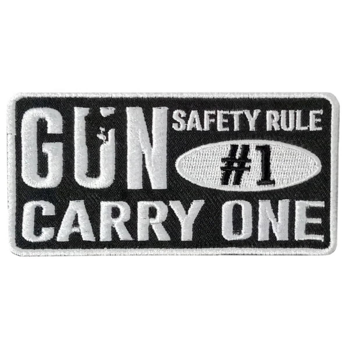 Hot Leathers Gun Saftey 4" X 2" Embroidered Patch PPW1107 1 Hot Leathers Gun Saftey 4" X 2" Embroidered Patch PPW1107