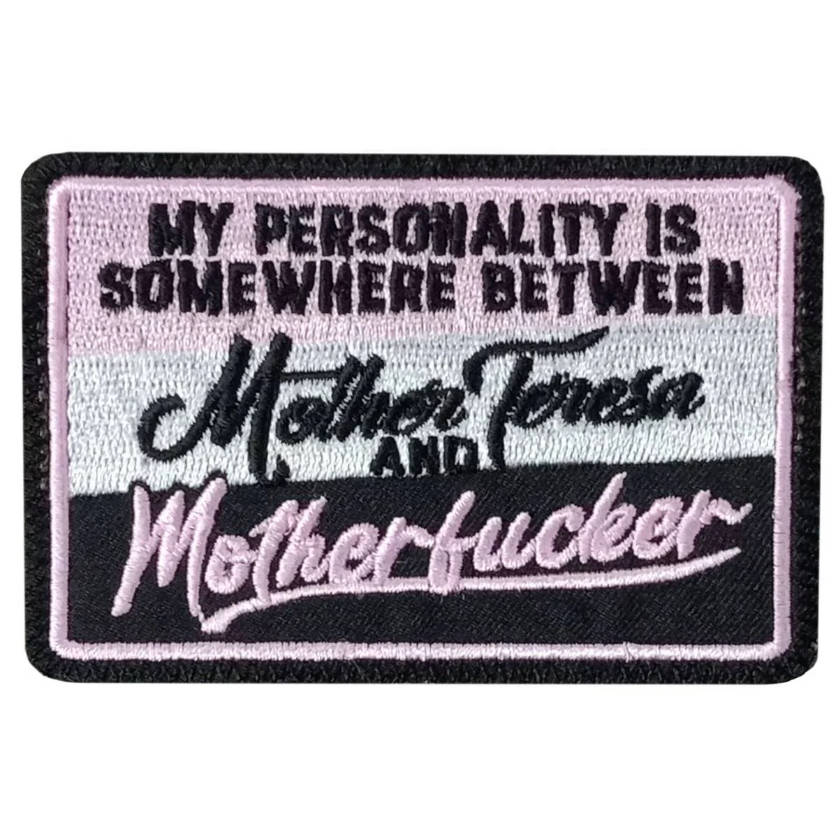 Hot Leathers Personality 3.5 X 2.3 Embroidered Patch PPW1291 1 Hot Leathers Personality 3.5 X 2.3 Embroidered Patch PPW1291