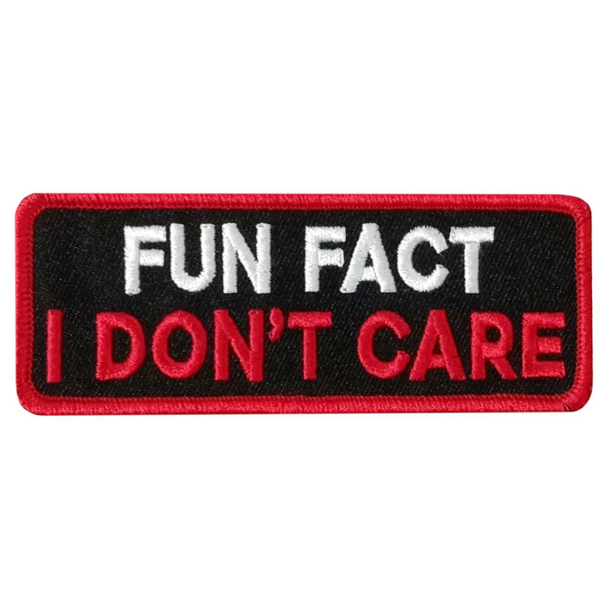 Hot Leathers Fun Fact 4 X 1.5" Embroidered Patch PPW1276 1 Hot Leathers Fun Fact 4 X 1.5" Embroidered Patch PPW1276
