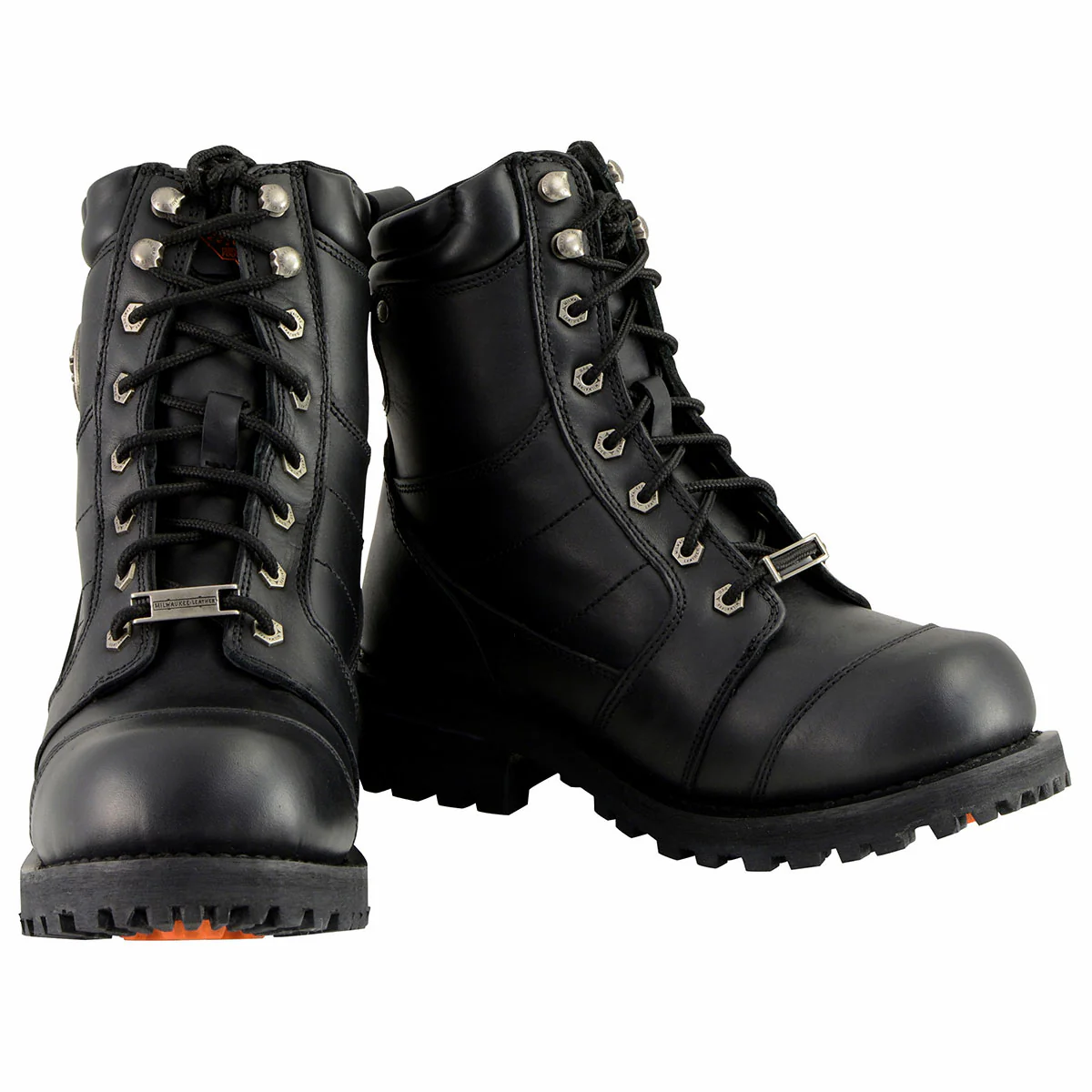 Milwaukee Leather Men's Classic Black Leather 8-inch Lace-Up Logger Motorcycle Rider Boots MBM9030 2 Milwaukee Leather Men's Classic Black Leather 8-inch Lace-Up Logger Motorcycle Rider Boots MBM9030