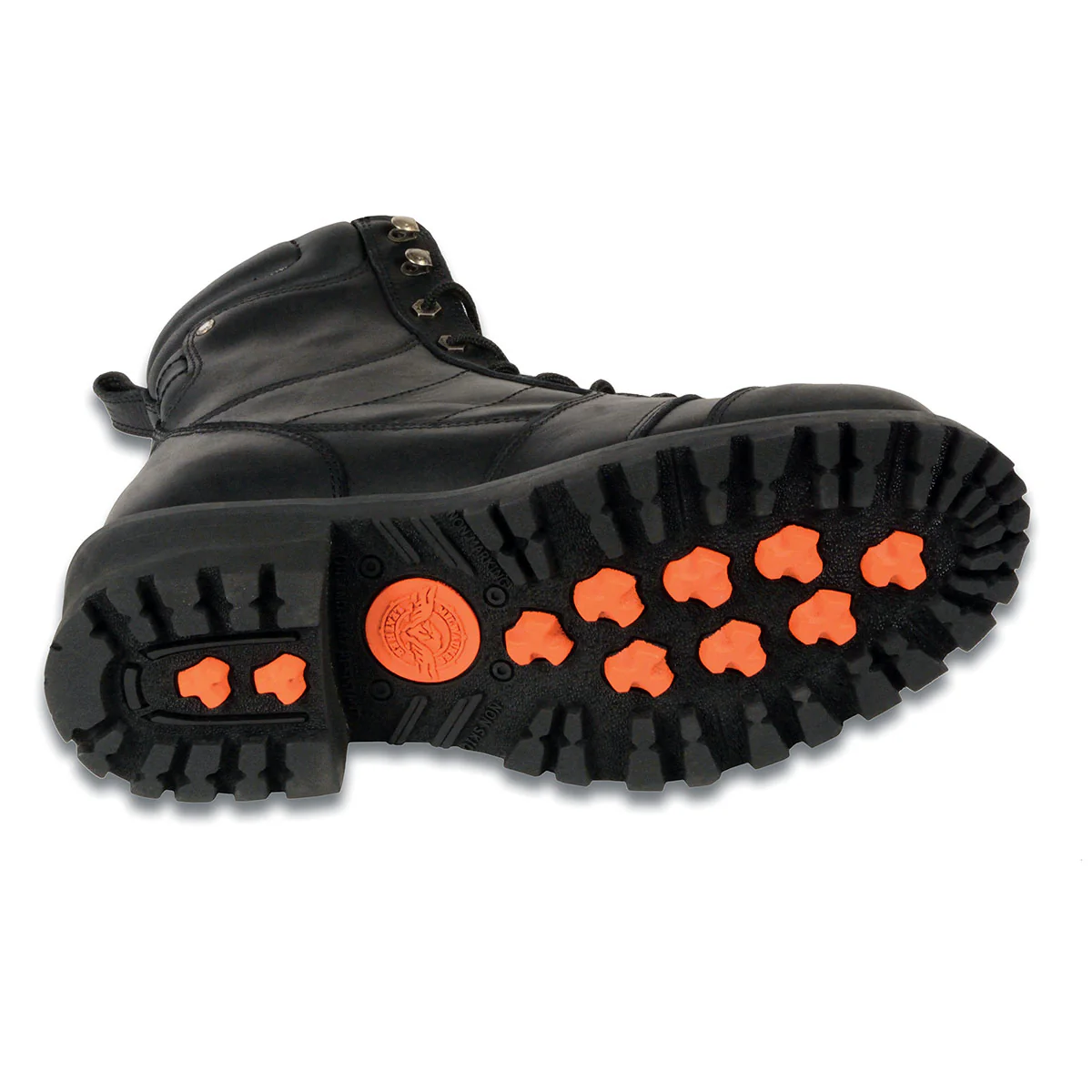 Milwaukee Leather Men's Classic Black Leather 8-inch Lace-Up Logger Motorcycle Rider Boots MBM9030 4 Milwaukee Leather Men's Classic Black Leather 8-inch Lace-Up Logger Motorcycle Rider Boots MBM9030