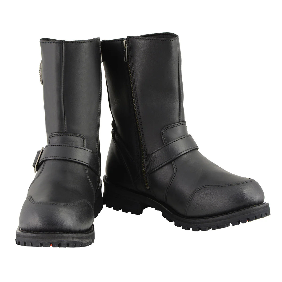 Milwaukee Leather Men's 9-Inch Classic Black Leather Engineer Motorcycle Boots with Gear Shift Guard MBM9090 2 Milwaukee Leather Men's 9-Inch Classic Black Leather Engineer Motorcycle Boots with Gear Shift Guard MBM9090