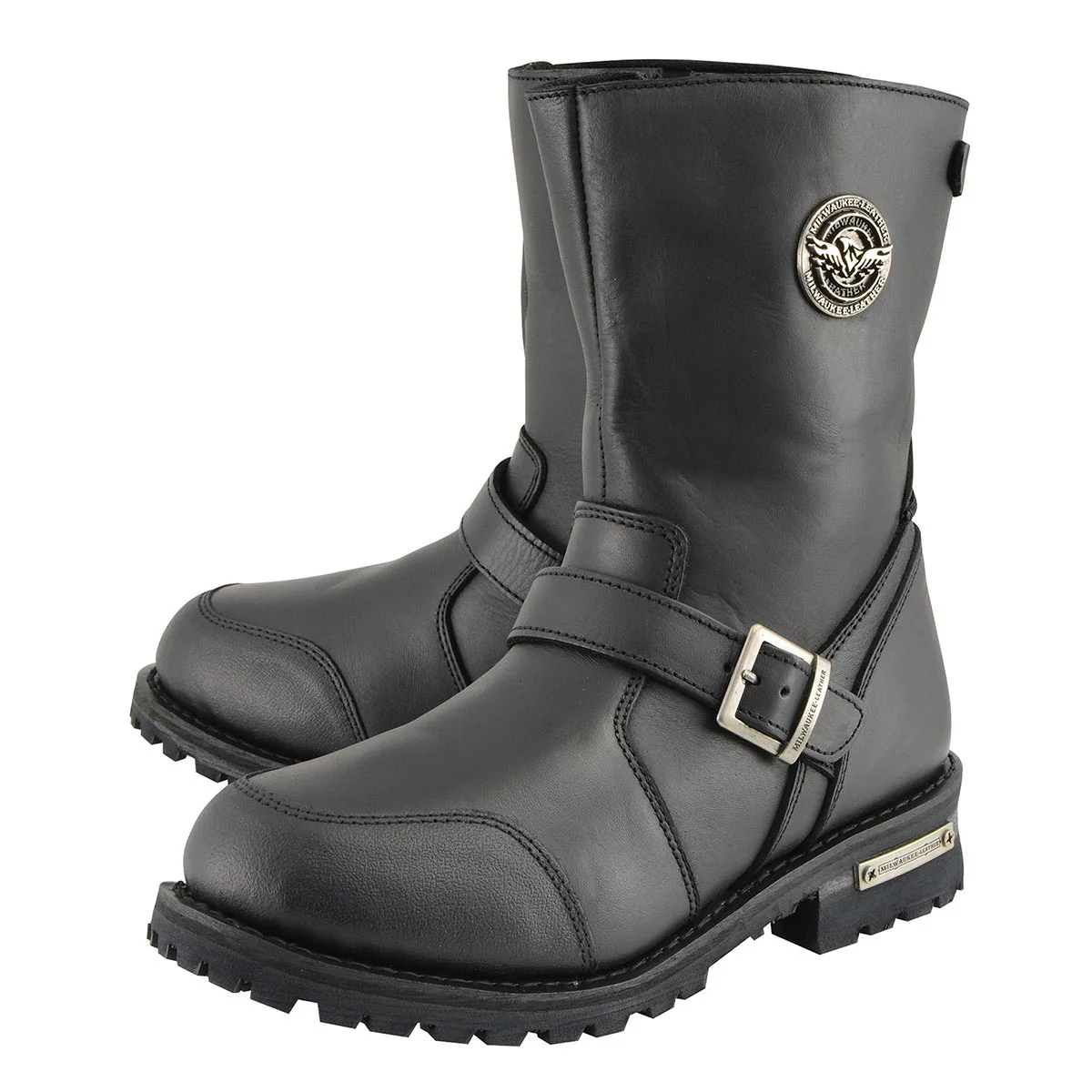 Milwaukee Leather Men's 9-Inch Classic Black Leather Engineer Motorcycle Boots with Gear Shift Guard MBM9090 5 Milwaukee Leather Men's 9-Inch Classic Black Leather Engineer Motorcycle Boots with Gear Shift Guard MBM9090