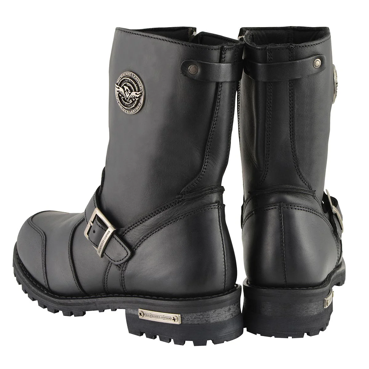 Milwaukee Leather Men's 9-Inch Classic Black Leather Engineer Motorcycle Boots with Gear Shift Guard MBM9090 7 Milwaukee Leather Men's 9-Inch Classic Black Leather Engineer Motorcycle Boots with Gear Shift Guard MBM9090