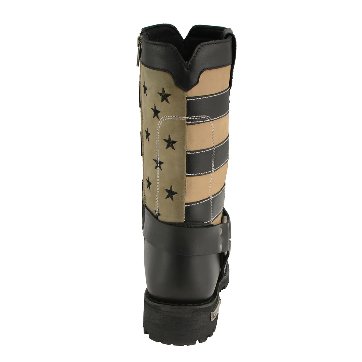 Milwaukee Leather MBL9363 Women’s Stars and Stripes Black with Tan Leather Motorcycle Rider Harness Boots 7 Milwaukee Leather MBL9363 Women’s Stars and Stripes Black with Tan Leather Motorcycle Rider Harness Boots