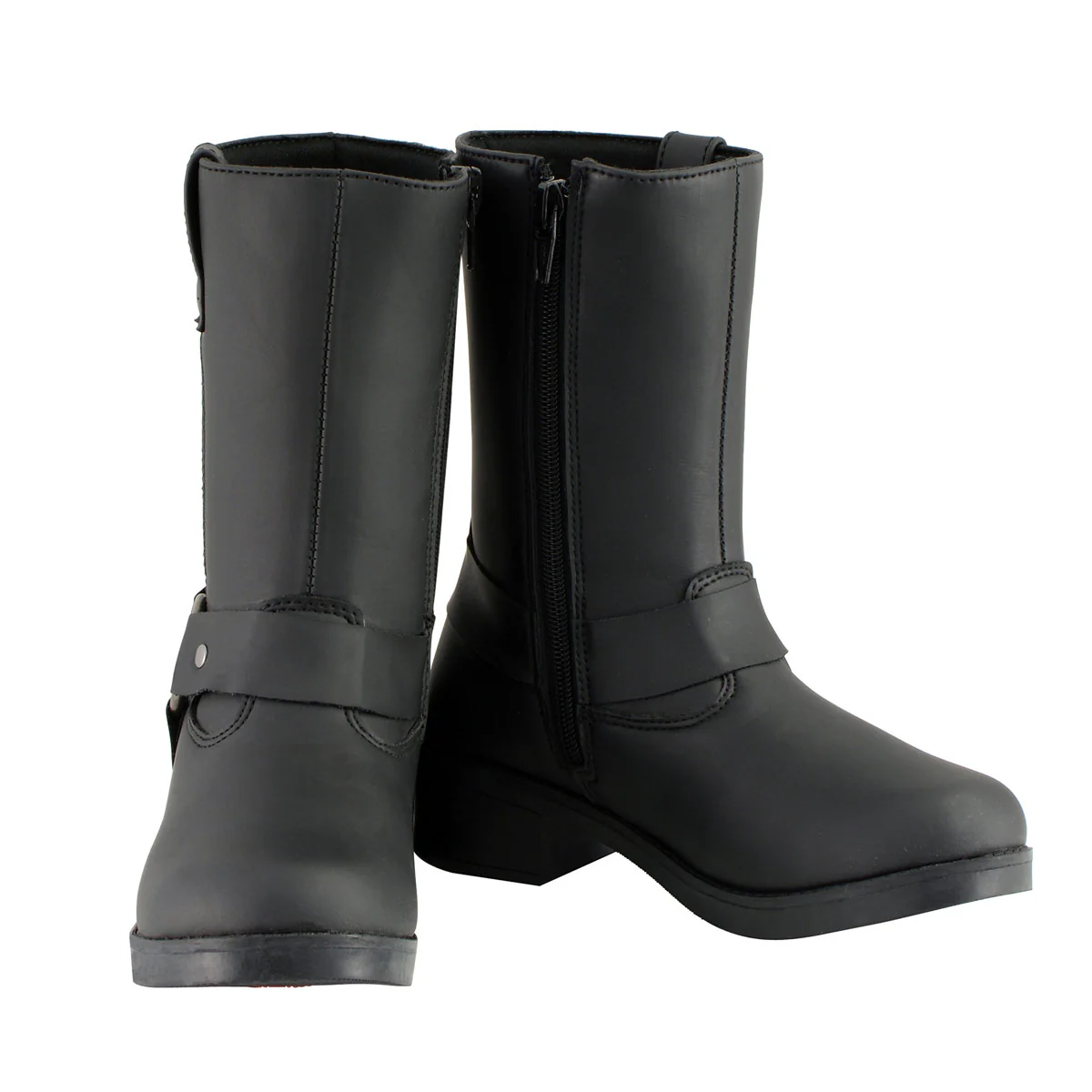 Milwaukee Leather MBK9280 Boys Classic Black Harness Biker Boots 2 Milwaukee Leather MBK9280 Boys Classic Black Harness Biker Boots