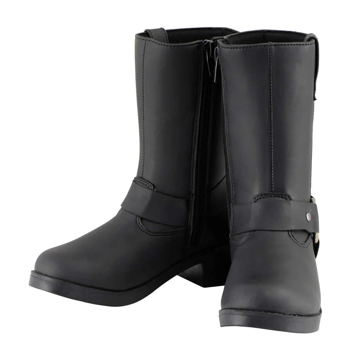 Milwaukee Leather MBK9280 Boys Classic Black Harness Biker Boots 5 Milwaukee Leather MBK9280 Boys Classic Black Harness Biker Boots