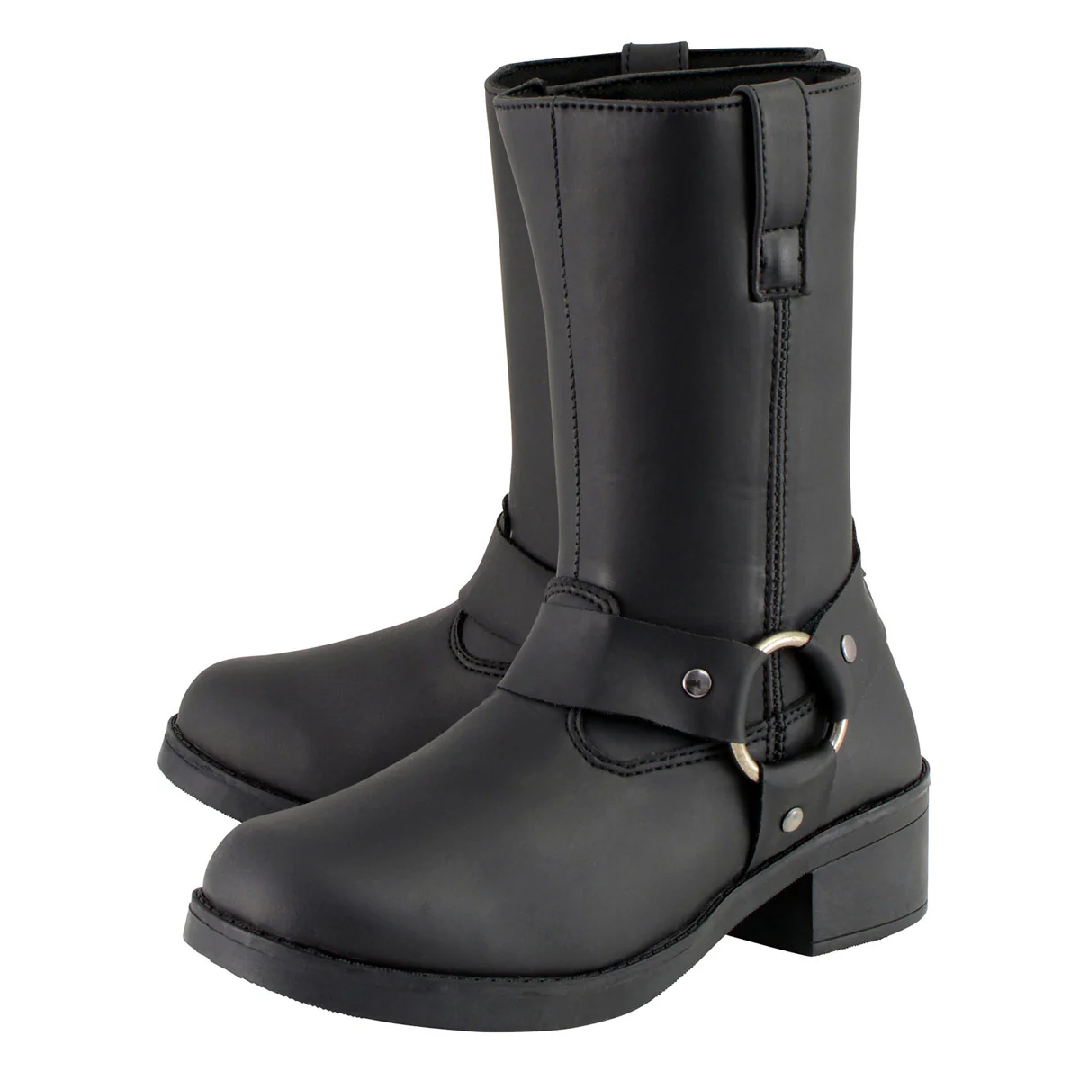 Milwaukee Leather MBK9280 Boys Classic Black Harness Biker Boots 6 Milwaukee Leather MBK9280 Boys Classic Black Harness Biker Boots