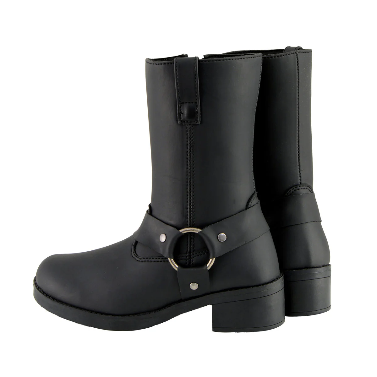 Milwaukee Leather MBK9280 Boys Classic Black Harness Biker Boots 7 Milwaukee Leather MBK9280 Boys Classic Black Harness Biker Boots