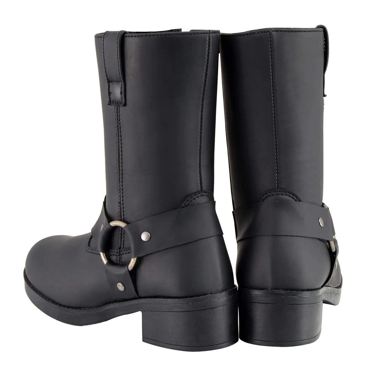 Milwaukee Leather MBK9280 Boys Classic Black Harness Biker Boots 8 Milwaukee Leather MBK9280 Boys Classic Black Harness Biker Boots