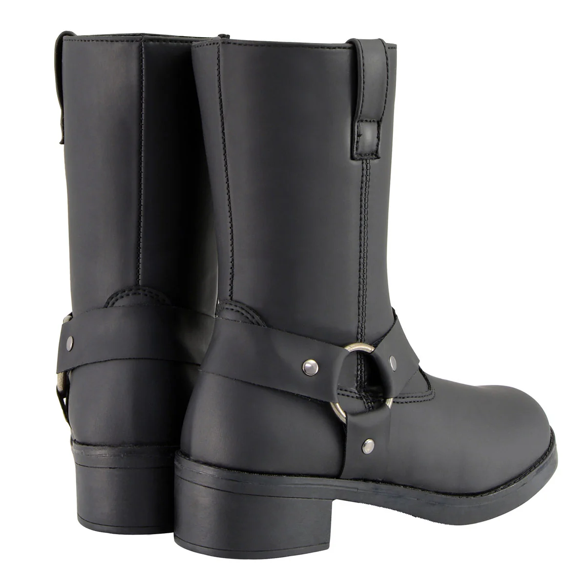 Milwaukee Leather MBK9280 Boys Classic Black Harness Biker Boots 9 Milwaukee Leather MBK9280 Boys Classic Black Harness Biker Boots