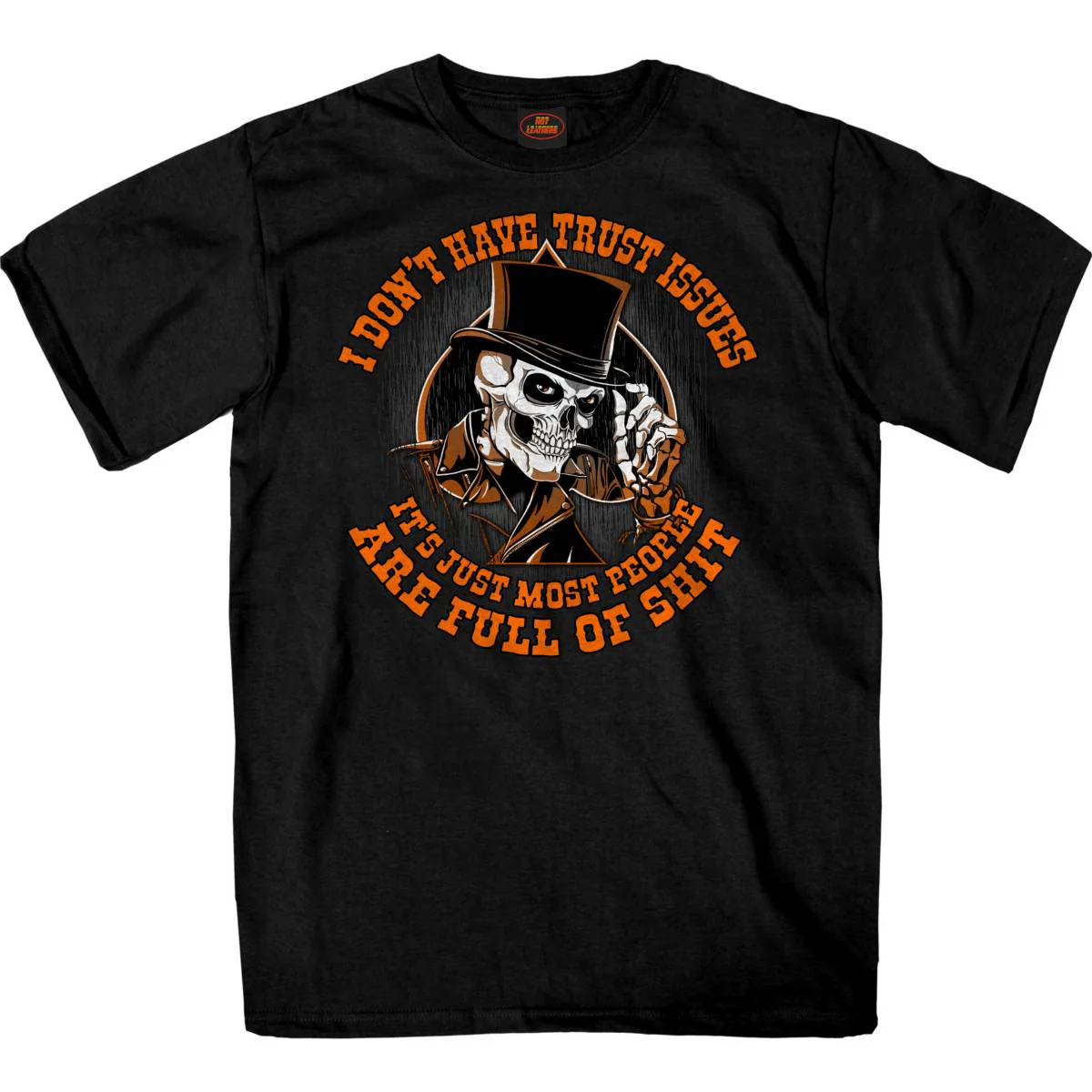 Hot Leathers GMS1553 Men's Black I Don’t Have Trust Issues Printed T-Shirt 1 Hot Leathers GMS1553 Men's Black I Don’t Have Trust Issues Printed T-Shirt