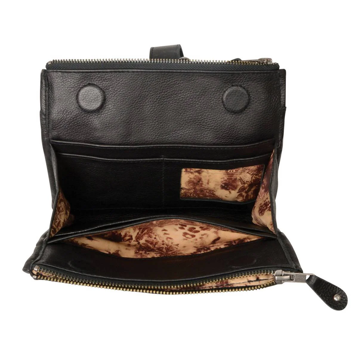 Milwaukee Leather MP8800 Women's Black Leather Studded Shoulder Bag 5 Milwaukee Leather MP8800 Women's Black Leather Studded Shoulder Bag