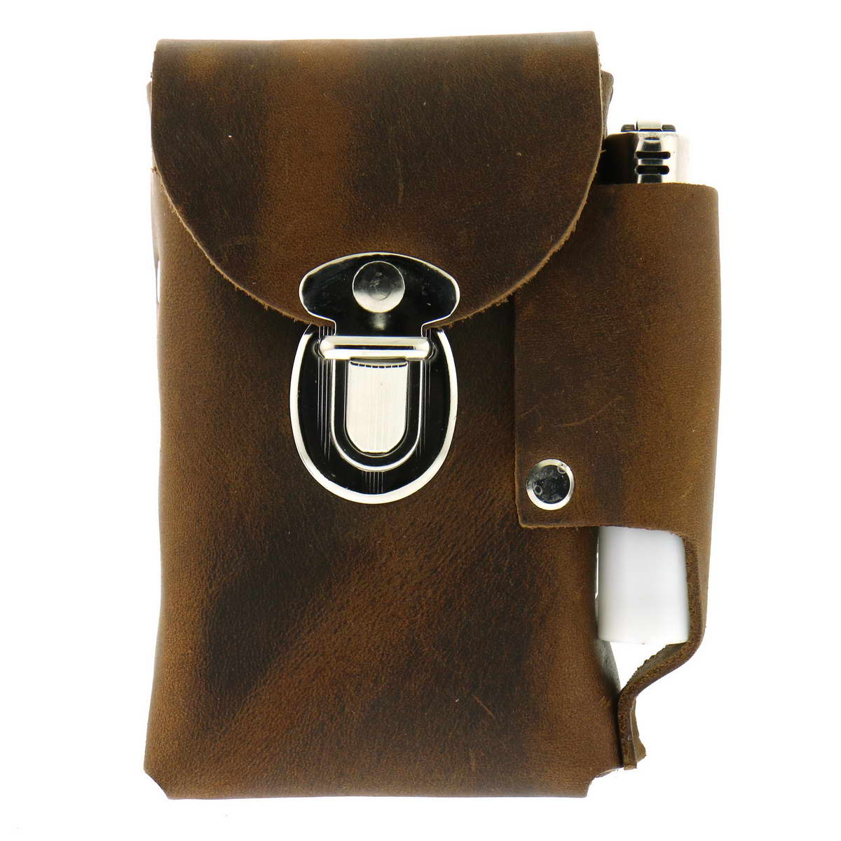 Hot Leathers CSB1009 Brown Leather Cigarette Case 2 Hot Leathers CSB1009 Brown Leather Cigarette Case